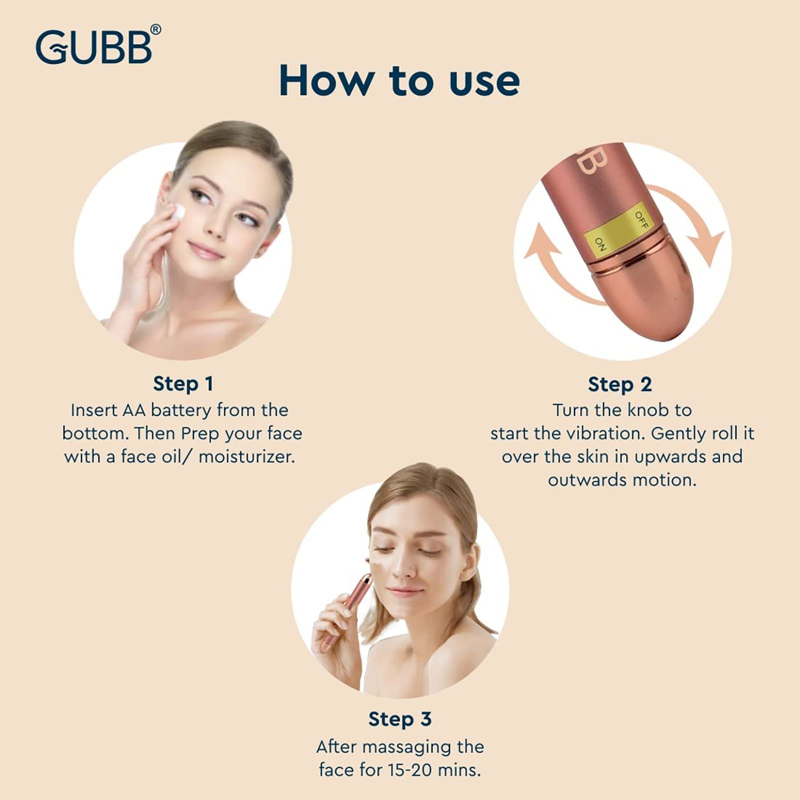 GUBB Sculpting Face Massager (3D Technology, TG000511, Ruby) GUBB Sculpting Face Massager (3D Technology, TG000511, Ruby)_5