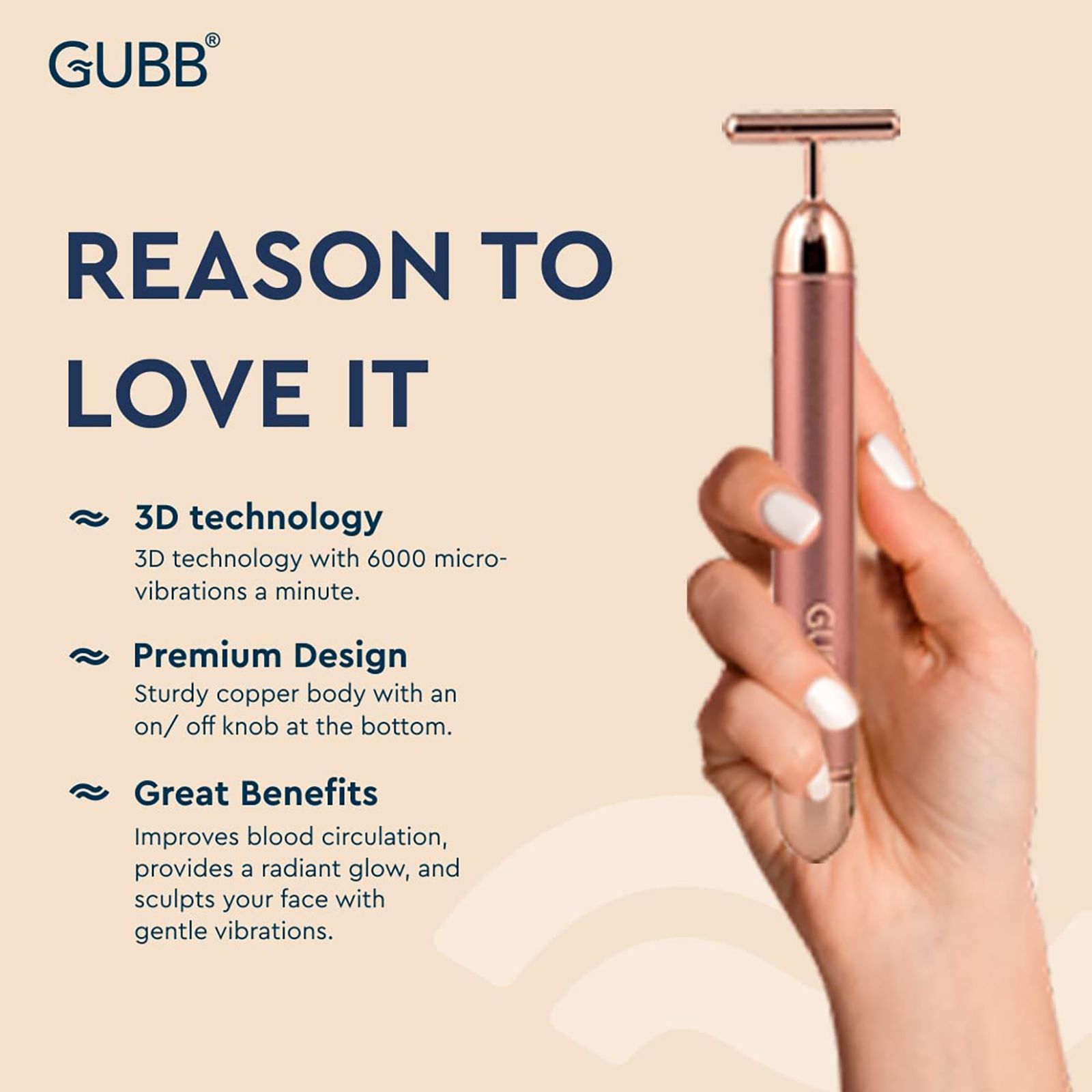GUBB Sculpting Face Massager (3D Technology, TG000511, Ruby) GUBB Sculpting Face Massager (3D Technology, TG000511, Ruby)_3