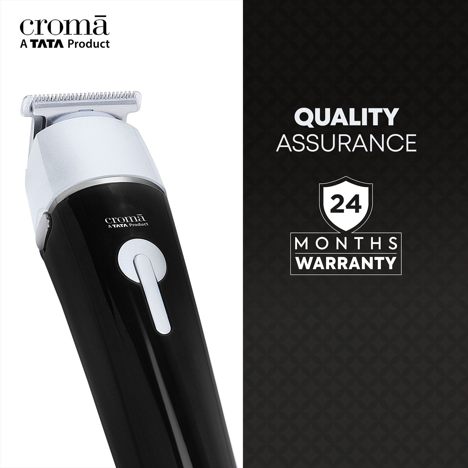 Croma 11-in-1 Rechargeable Cordless Grooming Kit for Nose, Ear, Eyebrow, Beard & Moustache for Men & Women (120min Runtime, Water Resistant, Black)_7
