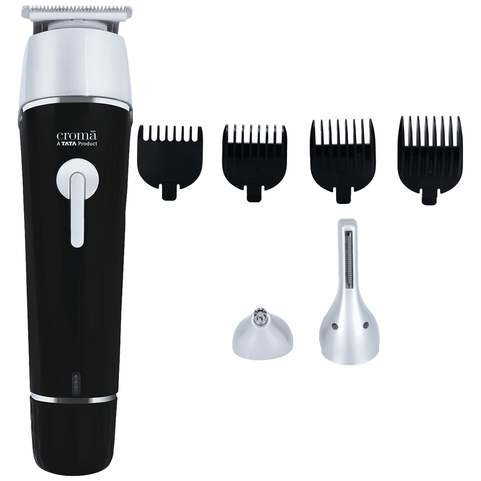 Croma 11-in-1 Rechargeable Cordless Grooming Kit for Nose, Ear, Eyebrow, Beard & Moustache for Men & Women (120min Runtime, Water Resistant, Black)_9
