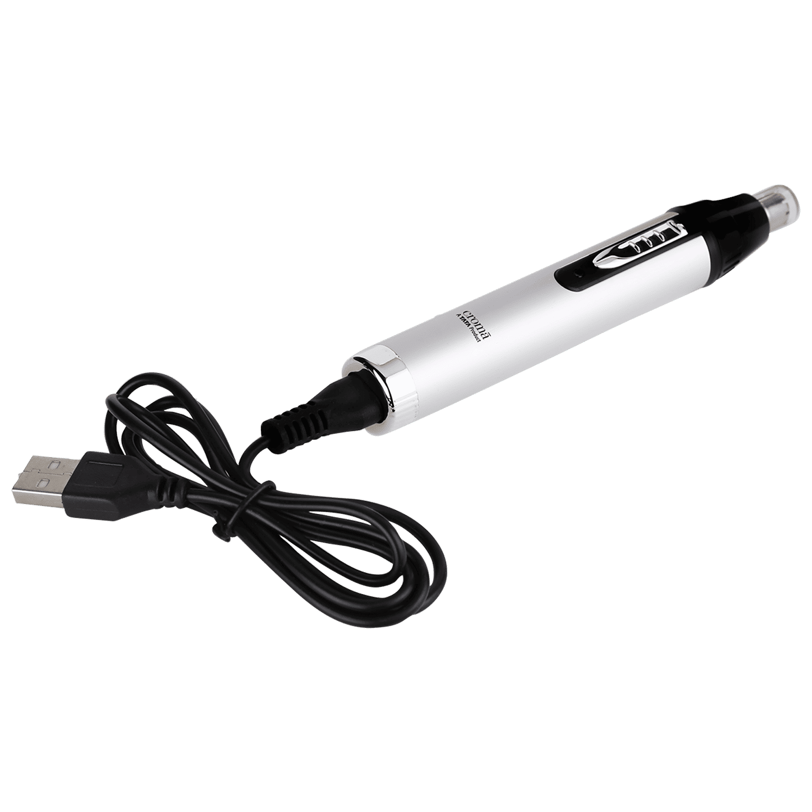 Croma 4-in-1 Rechargeable Cordless Grooming Kit for Nose, Ear, Eyebrow, Beard & Moustache for Men & Women (40min Runtime, Water Resistant, Black)_9