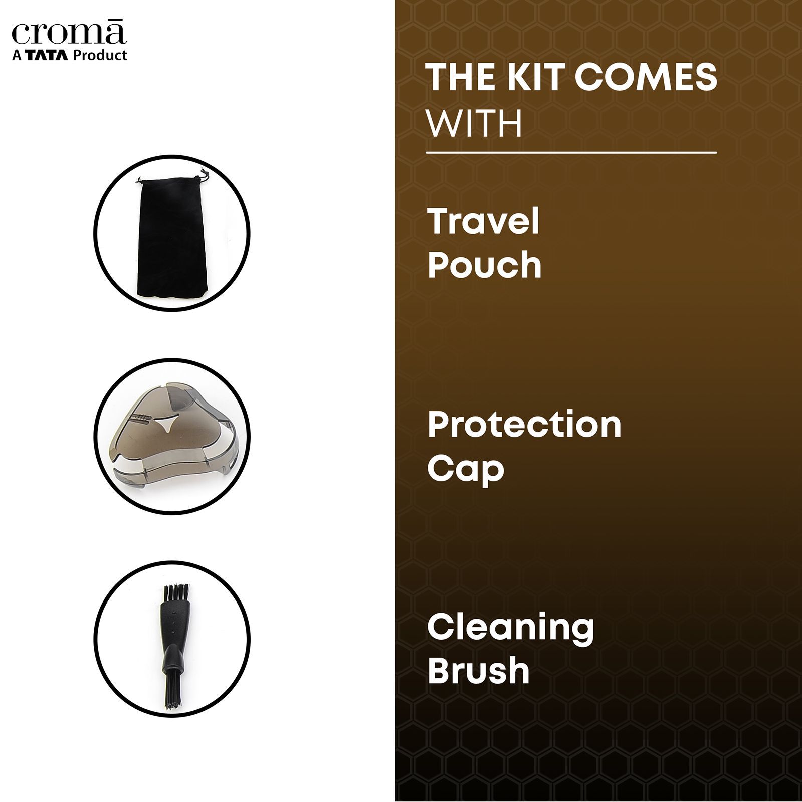 Croma 4-in-1 Rechargeable Cordless Grooming Kit for Nose, Ear, Eyebrow, Beard & Moustache for Men (120min Runtime, IPX6 Water Resistant, Black)_7