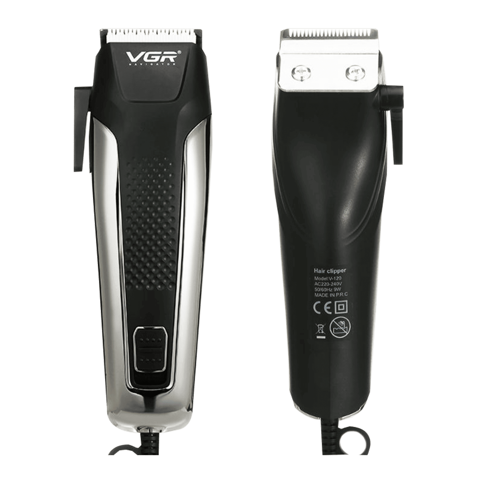 VGR V-120 Corded Wet & Dry Trimmer for Hair Clipping, Beard, Moustache & Body Grooming with 8 Length Settings for Men (Adjustable Taper Lever, Black)_8