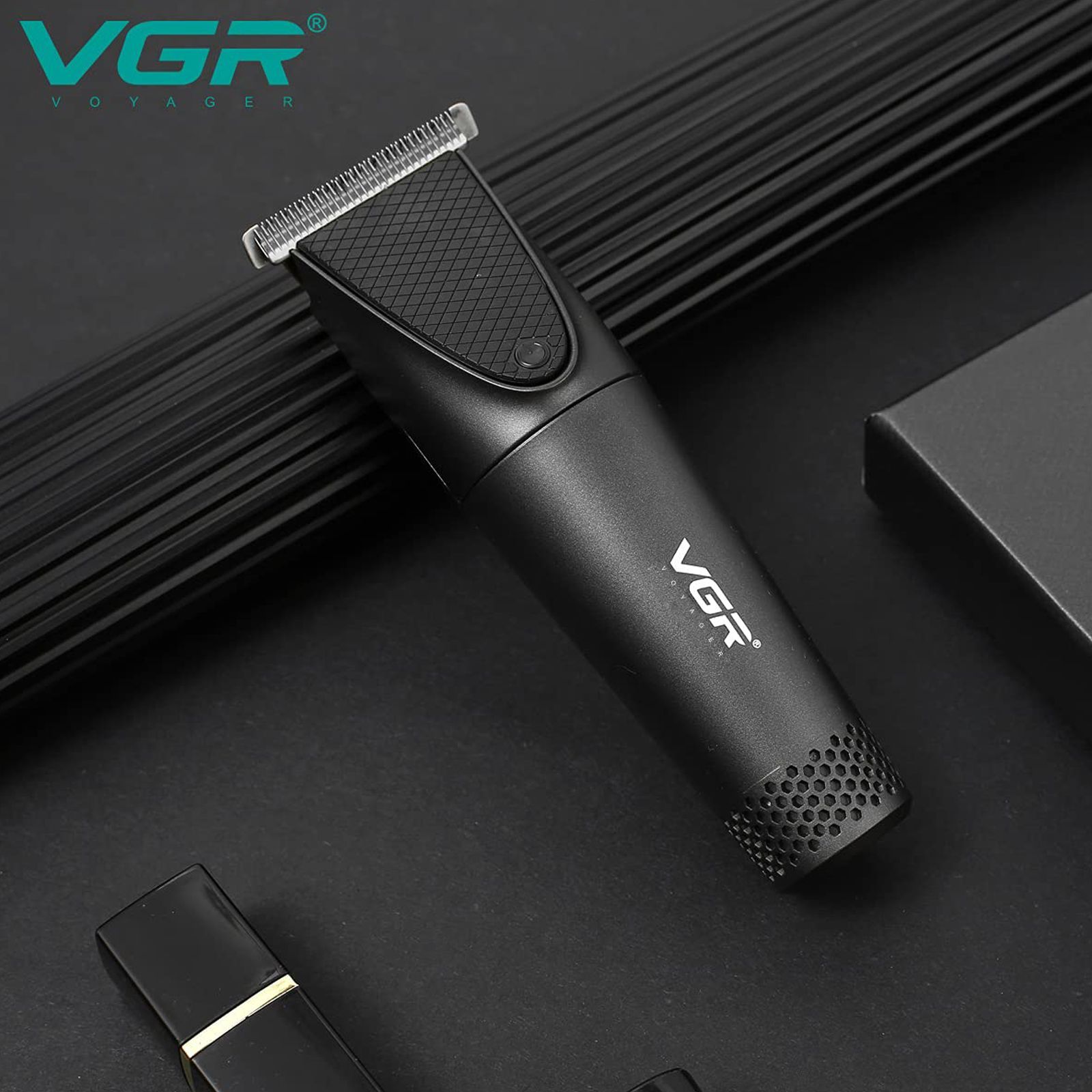 VGR V-925 Rechargeable Corded & Cordless Wet & Dry Trimmer for Hair Clipping, Beard, Moustache & Body Grooming with 3 Length Settings for Men (120min Runtime, Quick Charge, Black)_5