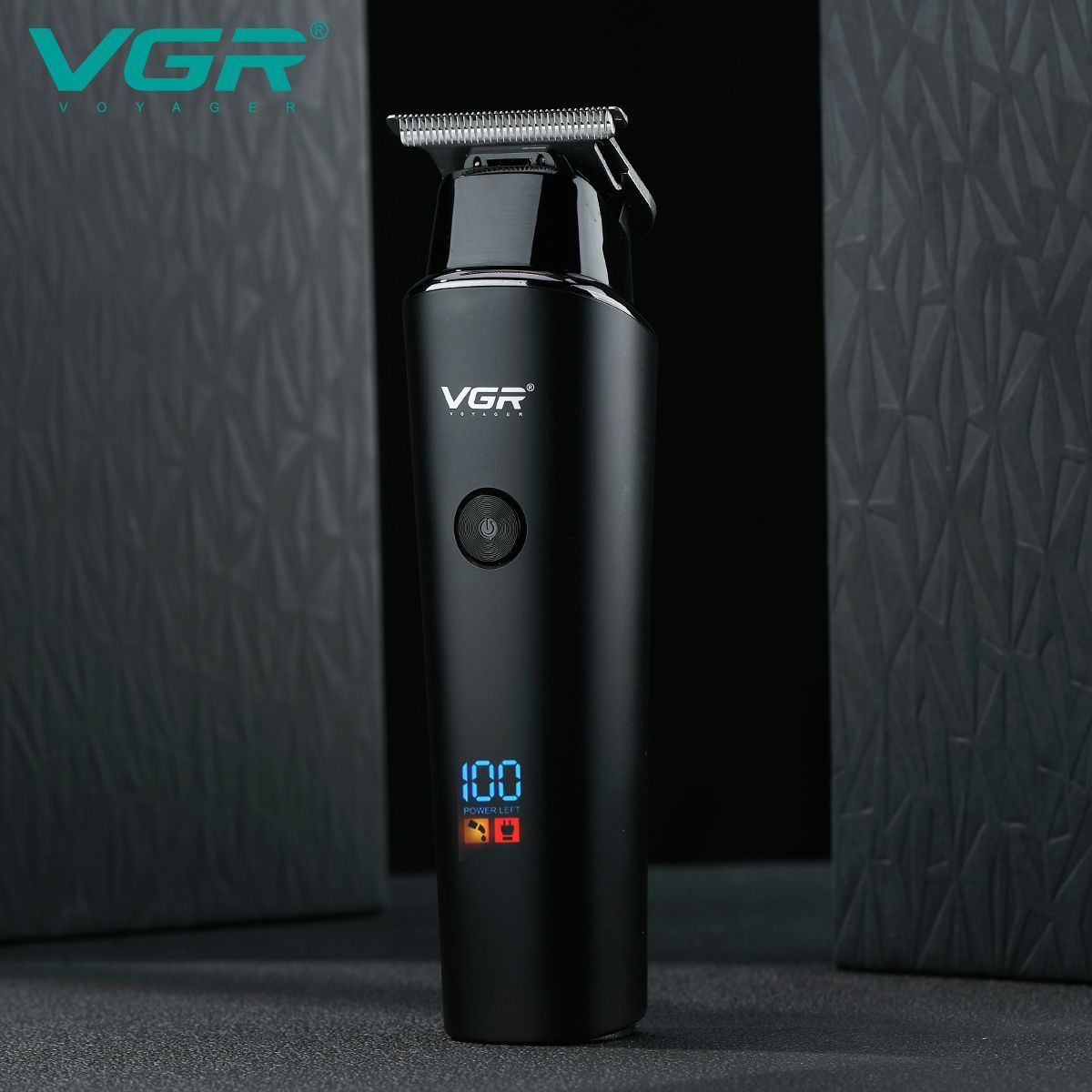VGR V-937 Rechargeable Corded & Cordless Wet & Dry Trimmer for Hair Clipping, Beard, Moustache & Body Grooming with 3 Length Settings for Men (500min Runtime, LED Display, Black)_15