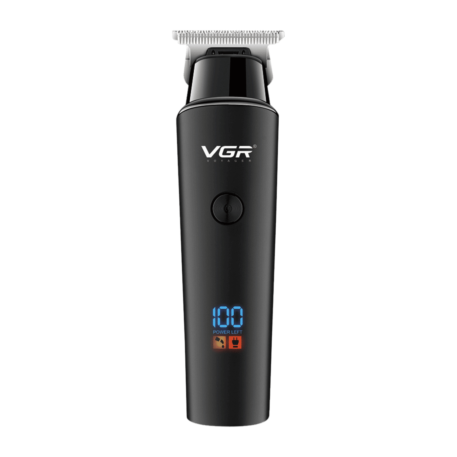VGR V-937 Rechargeable Corded & Cordless Wet & Dry Trimmer for Hair Clipping, Beard, Moustache & Body Grooming with 3 Length Settings for Men (500min Runtime, LED Display, Black)_3