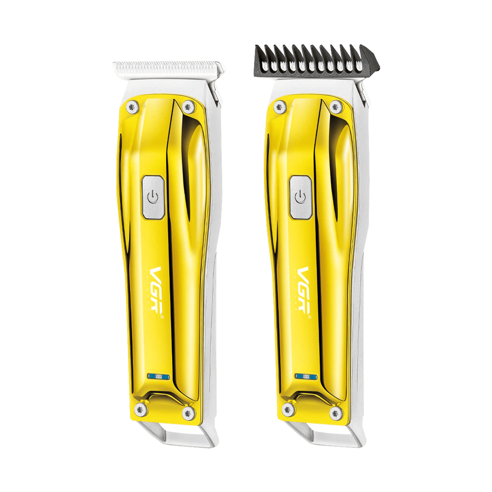 VGR V-955 Rechargeable Corded & Cordless Wet & Dry Trimmer for Hair Clipping, Beard, Moustache & Body Grooming with 3 Length Settings for Men (100min Runtime, LED Indicator, Gold)_9