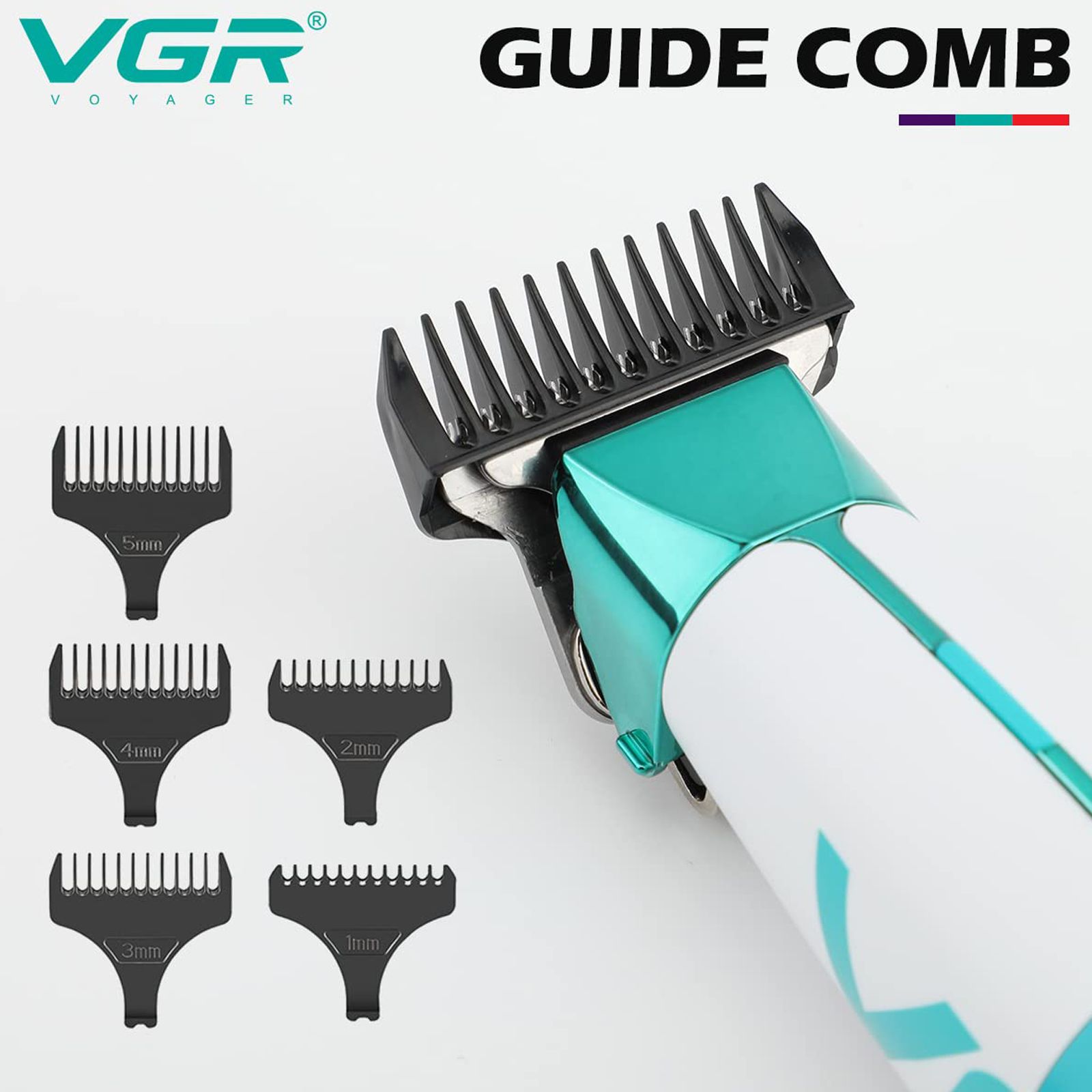 VGR V-958 Rechargeable Corded & Cordless Wet & Dry Trimmer for Hair Clipping, Beard, Moustache, Body Grooming & Intimate Areas with 5 Length Settings for Men (180min Runtime, LED Indicator, Blue) VGR V-958 Rechargeable Corded & Cordless Wet & Dry Trimmer for Hair Clipping, Beard, Moustache, Body Grooming & Intimate Areas with 5 Length Settings for Men (180min Runtime, LED Indicator, Blue)_4