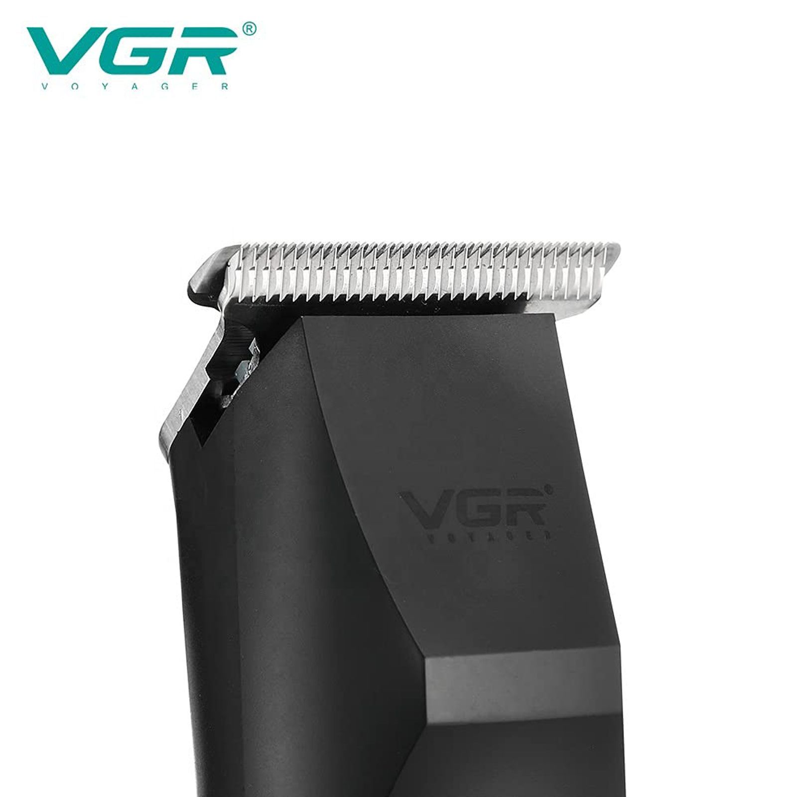 VGR V-229 Rechargeable Corded & Cordless Wet & Dry Trimmer for Hair Clipping, Beard, Moustache & Body Grooming with 3 Length Settings for Men (120min Runtime, Indicator Light, Black)_4
