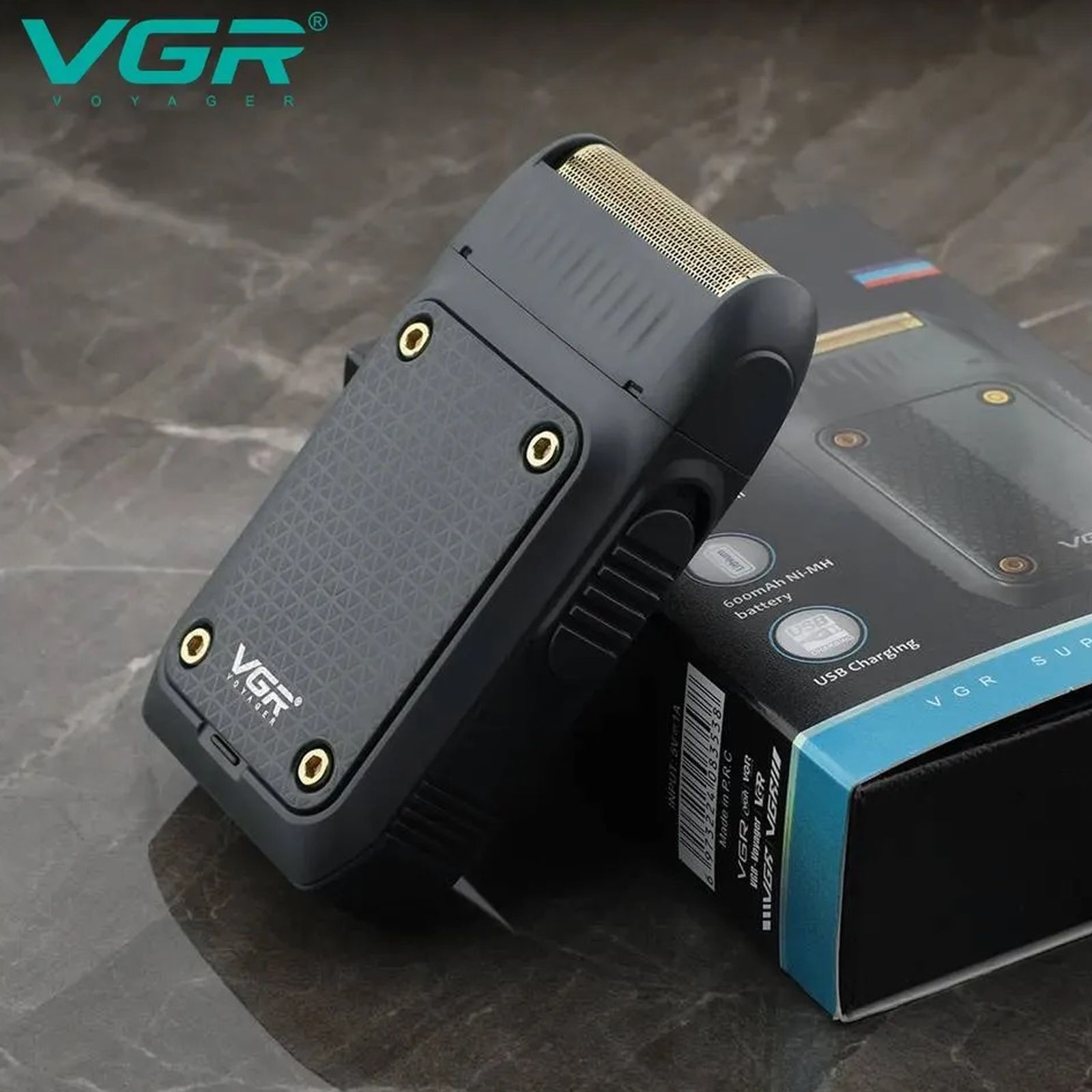 VGR V-353 Rechargeable Cordless Shaver for Hair Clipping, Body Grooming, Intimate Areas, Beard & Moustache for Men (60min Runtime, LED Indicator, Black)_4