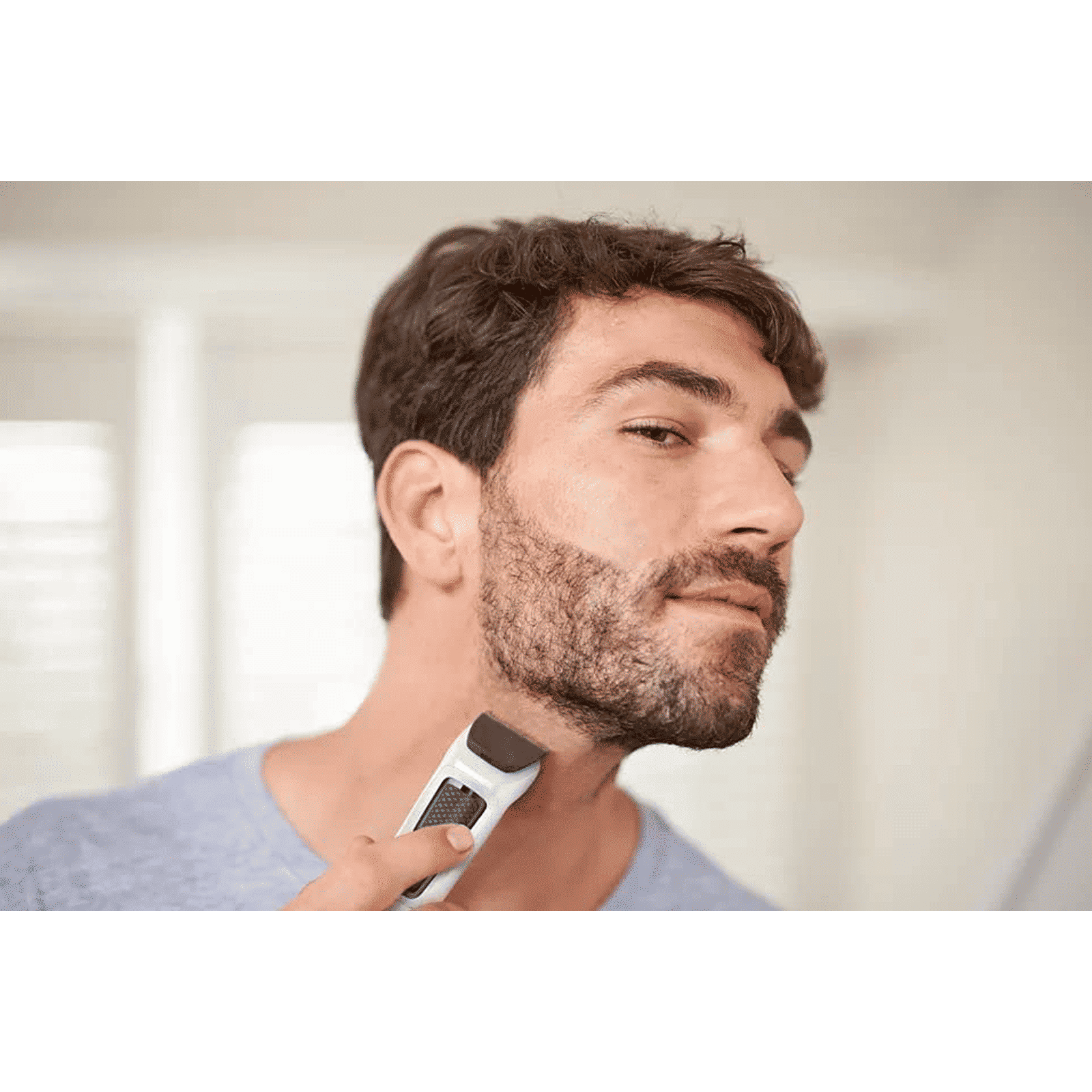 PHILIPS Multigroom Series 3000 7-in-1 Rechargeable Cordless Grooming Kit for Face, Hair and Body for Men (60mins Runtime, Rinseable Attachments, White)_11