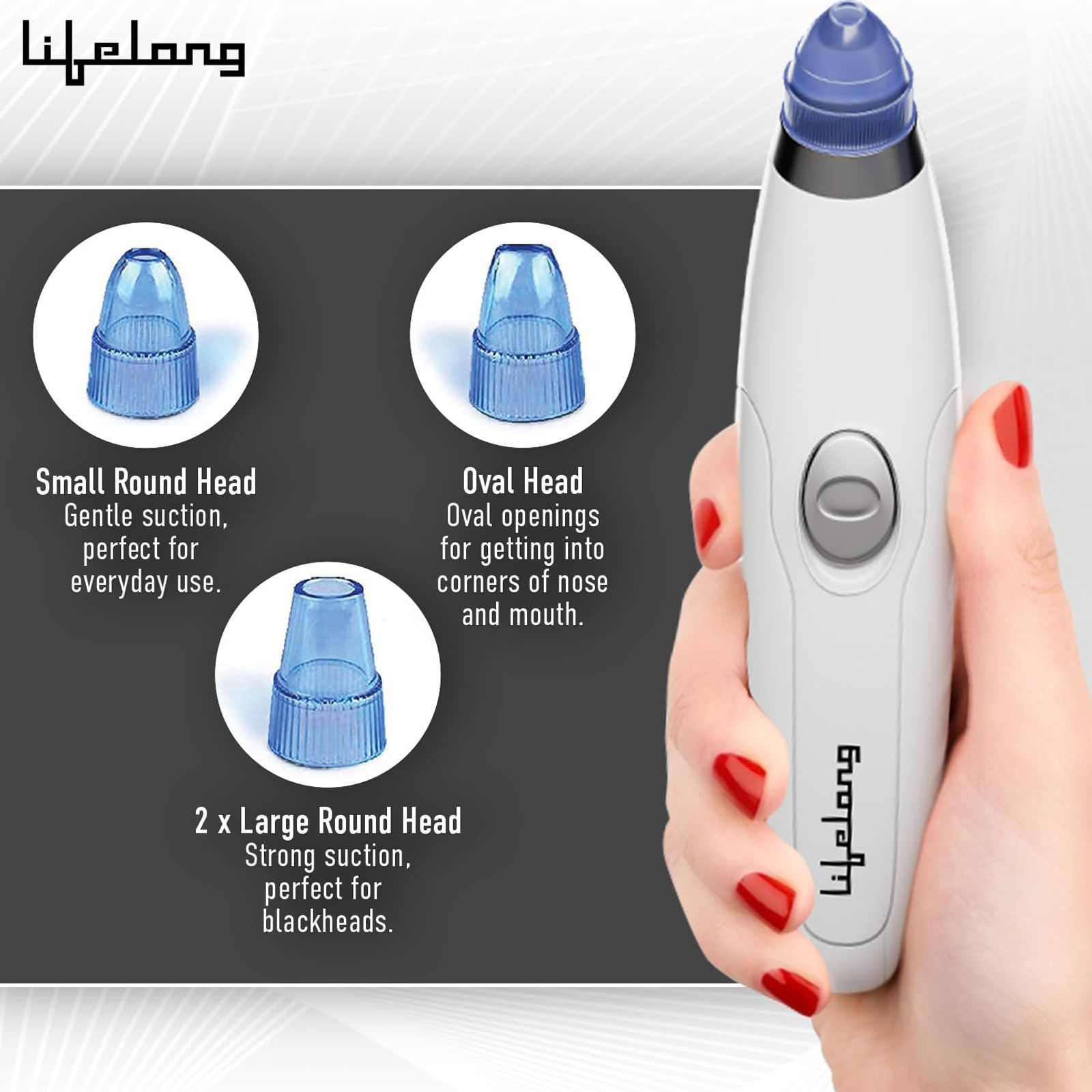 Lifelong LLPCW207 Pore Cleanser (Advanced Vacuum Technology, White)_6