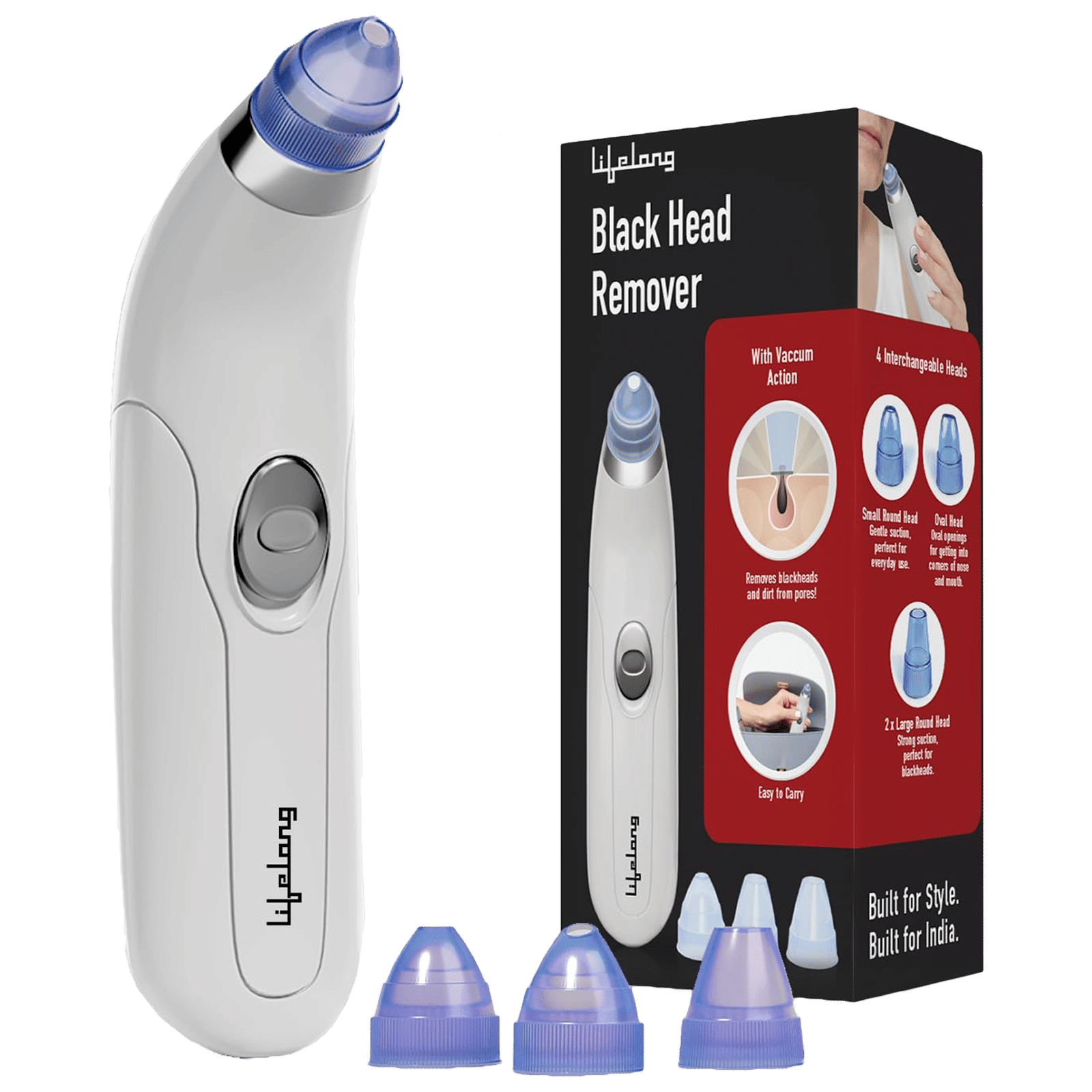 Lifelong LLPCW207 Pore Cleanser (Advanced Vacuum Technology, White)_1