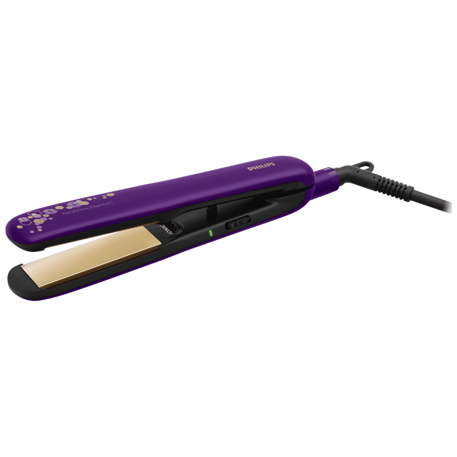 PHILIPS BHS336 Hair Straightener with SilkProtect Technology (Titanium Plates, Purple)_1