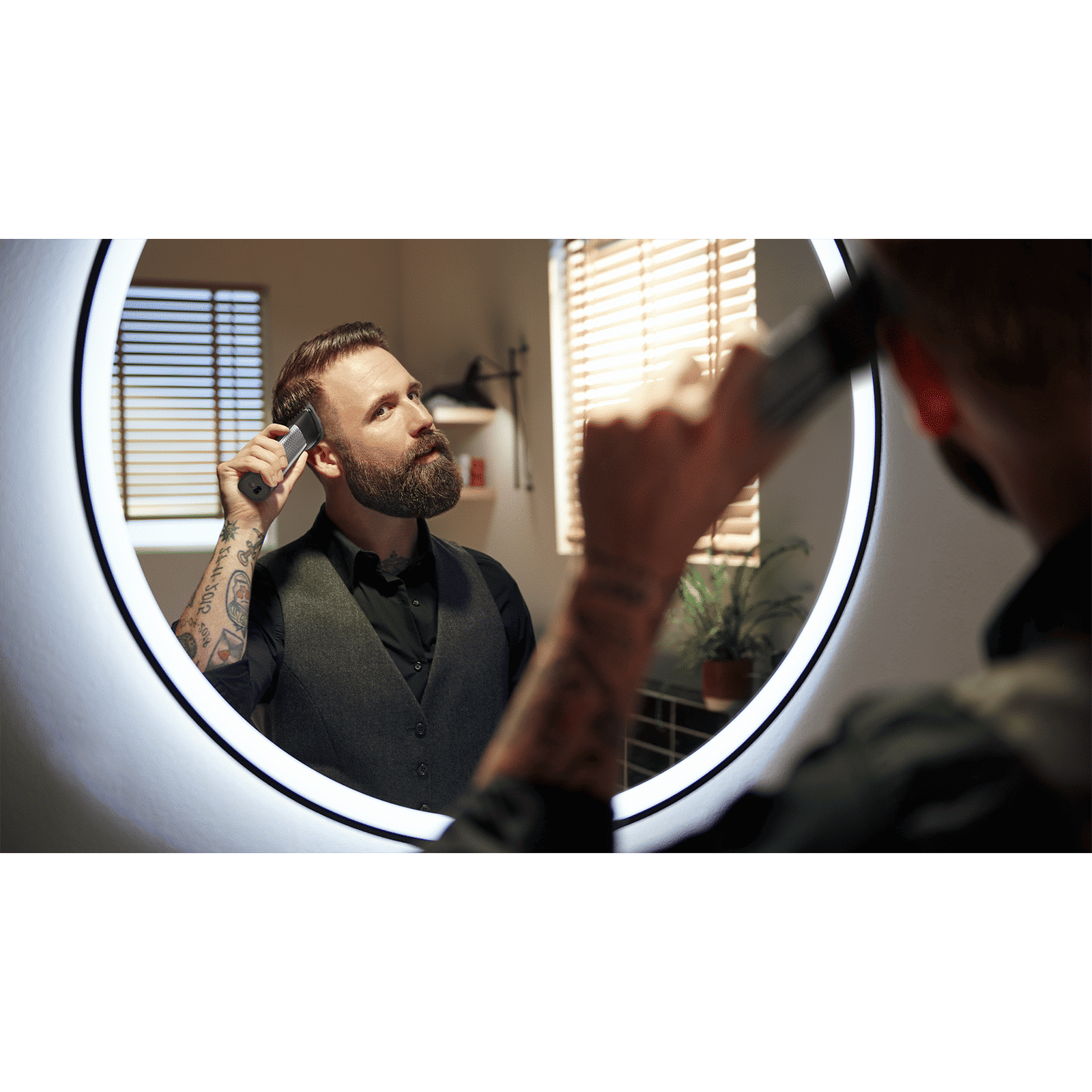 PHILIPS Series 9000 15-in-1 Rechargeable Cordless Grooming Kit for Face, Head and Body for Men (120mins Runtime, Beard Sense Technology, Stainless Steel)_14