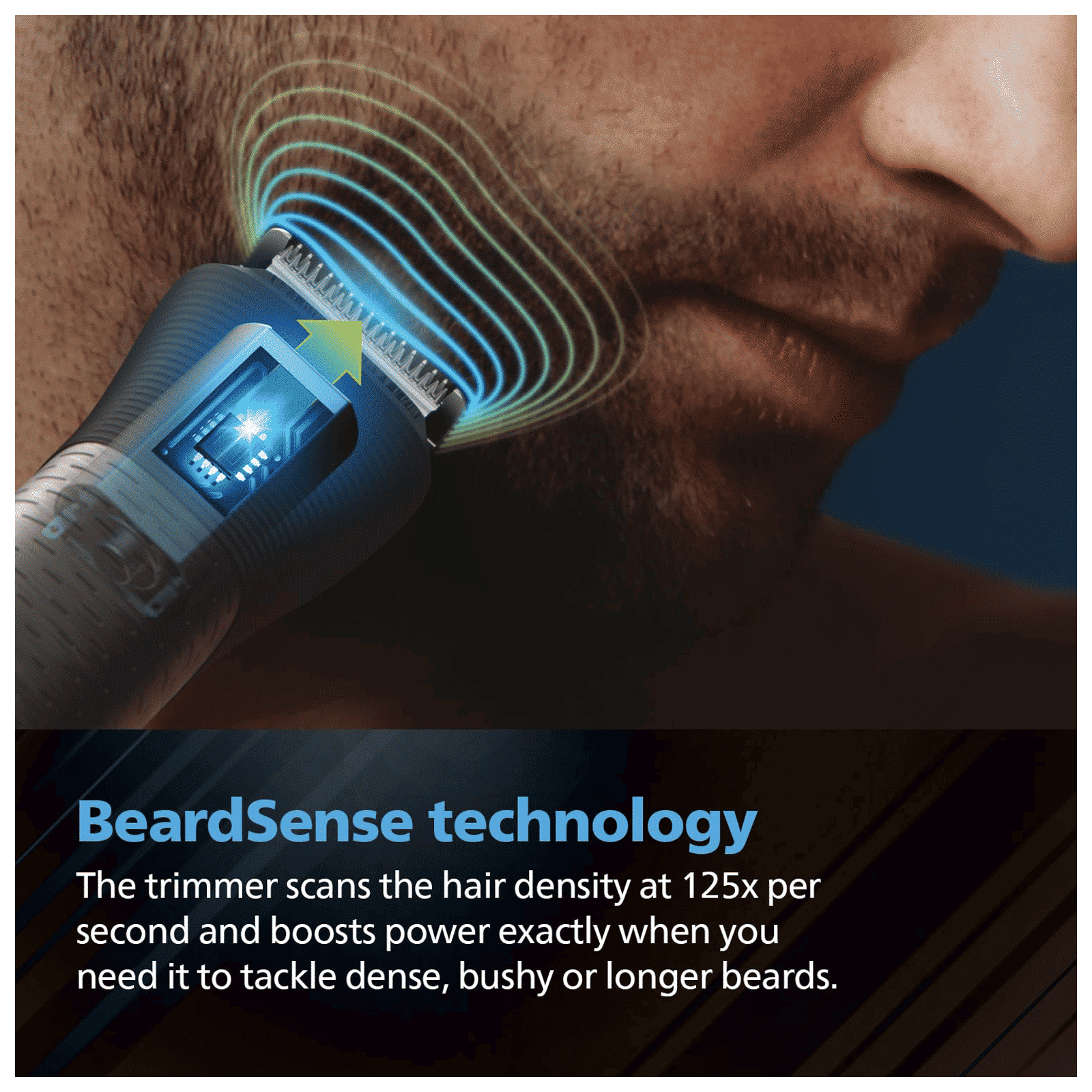 PHILIPS Series 9000 15-in-1 Rechargeable Cordless Grooming Kit for Face, Head and Body for Men (120mins Runtime, Beard Sense Technology, Stainless Steel)_7