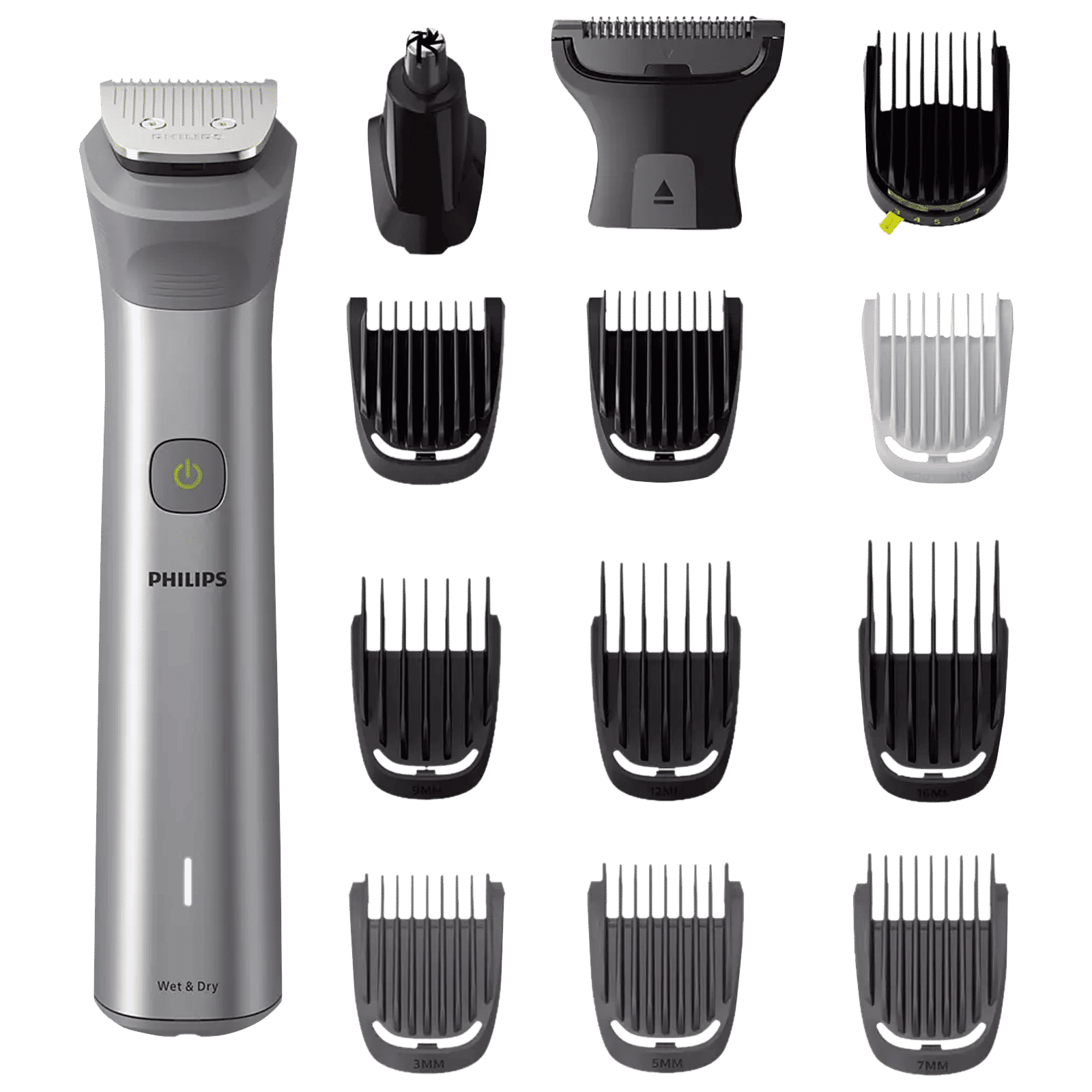 PHILIPS Series 5000 13-in-1 Rechargeable Cordless Grooming Kit for Face, Head and Body for Men (120mins Runtime, Beard Sense Technology, Silver) PHILIPS Series 5000 13-in-1 Rechargeable Cordless Grooming Kit for Face, Head and Body for Men (120mins Runtime, Beard Sense Technology, Silver)_1