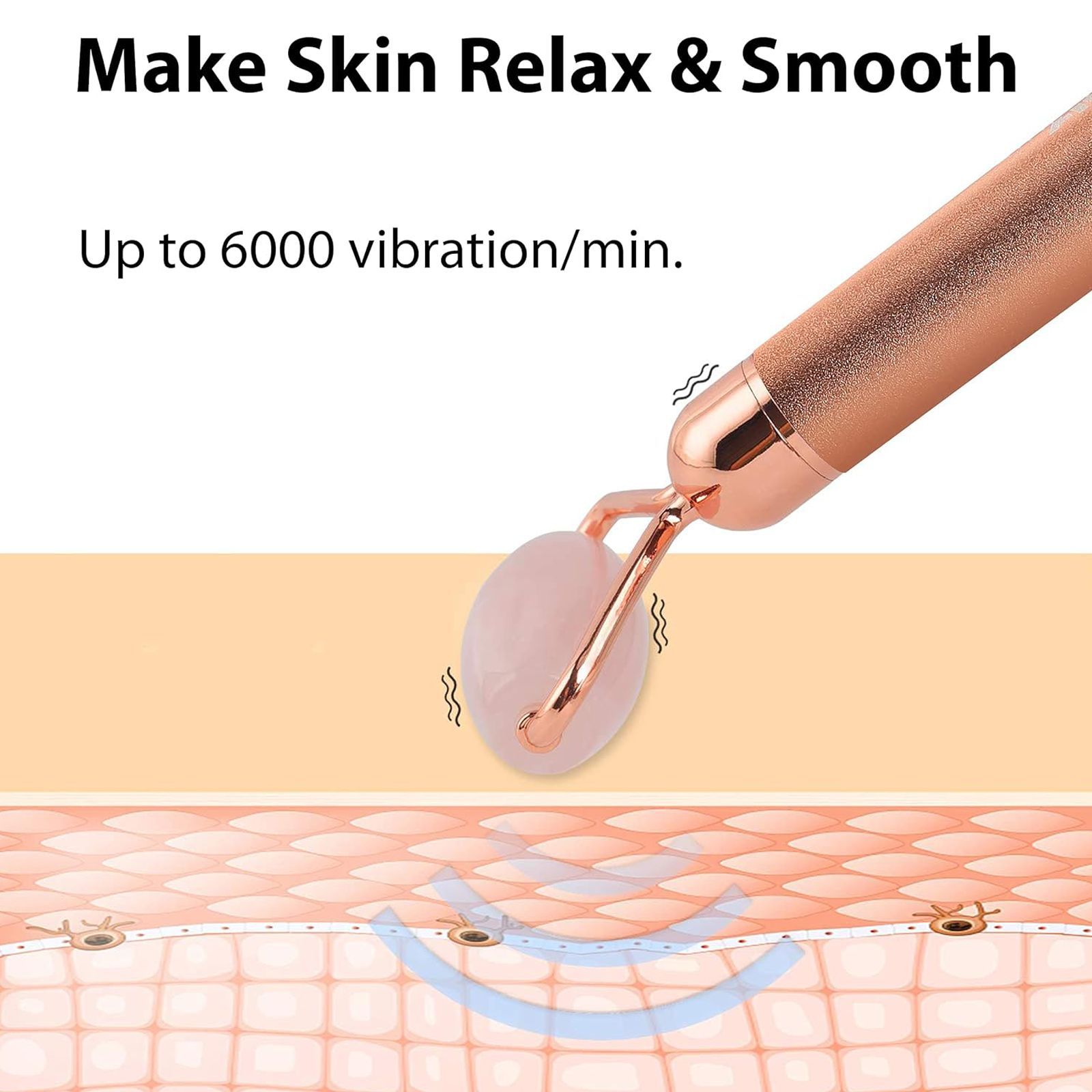 AGARO Rose Quartz 3-in-1 Grooming Kit for Face for Women (High Frequency Vibration, Rose Gold)_2