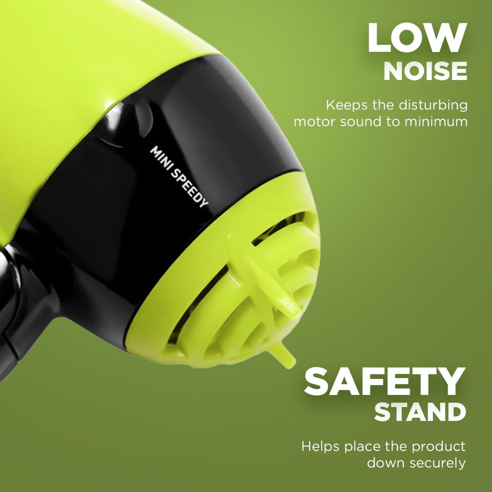 Ikonic Me Mini Speedy Hair Dryer with 2 Heat Settings & Cool Blow (Auto Shutoff, Green)_5