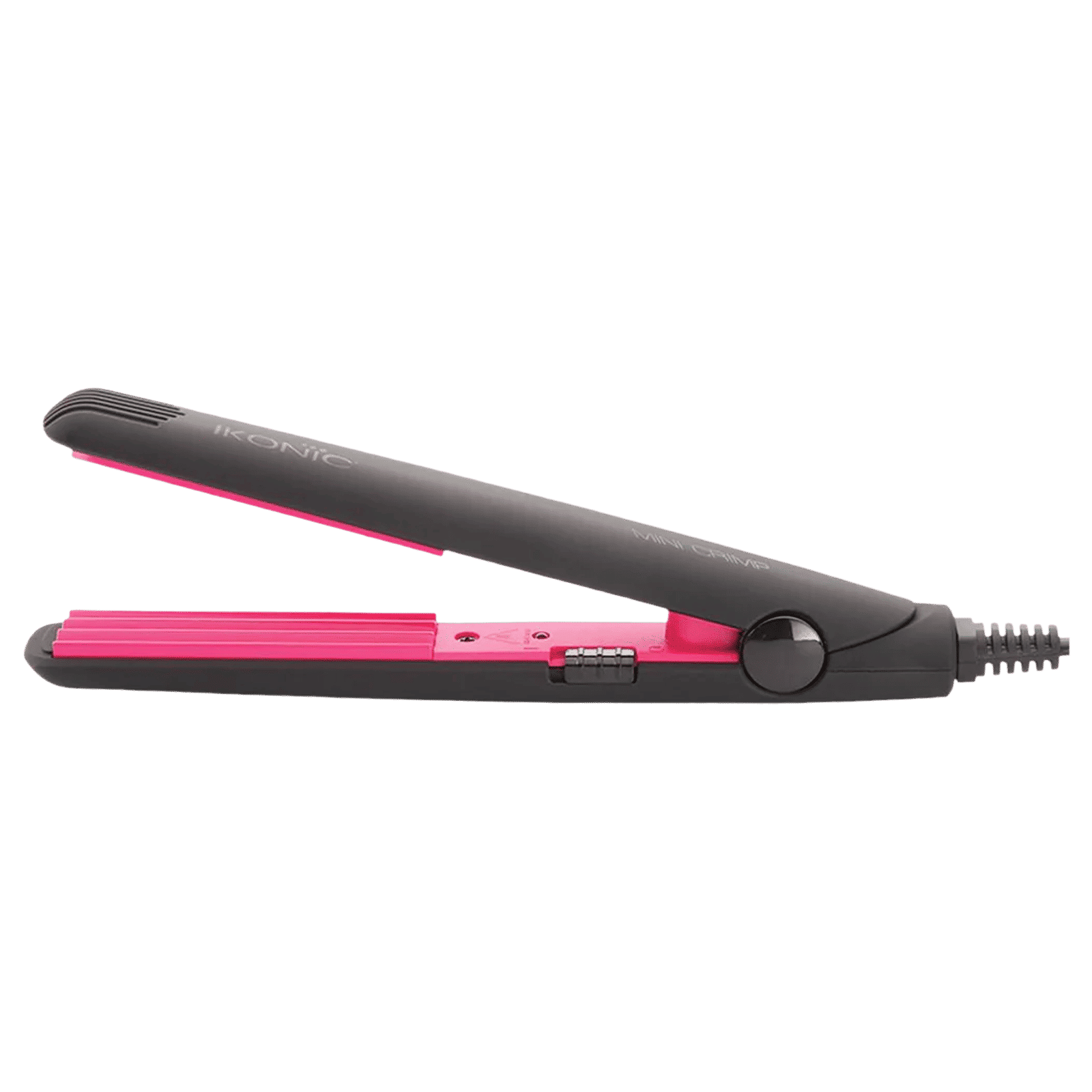 Ikonic Mini Crimper Hair Curler with Power Indicator light (Ceramic Plates, Black & Pink)_3