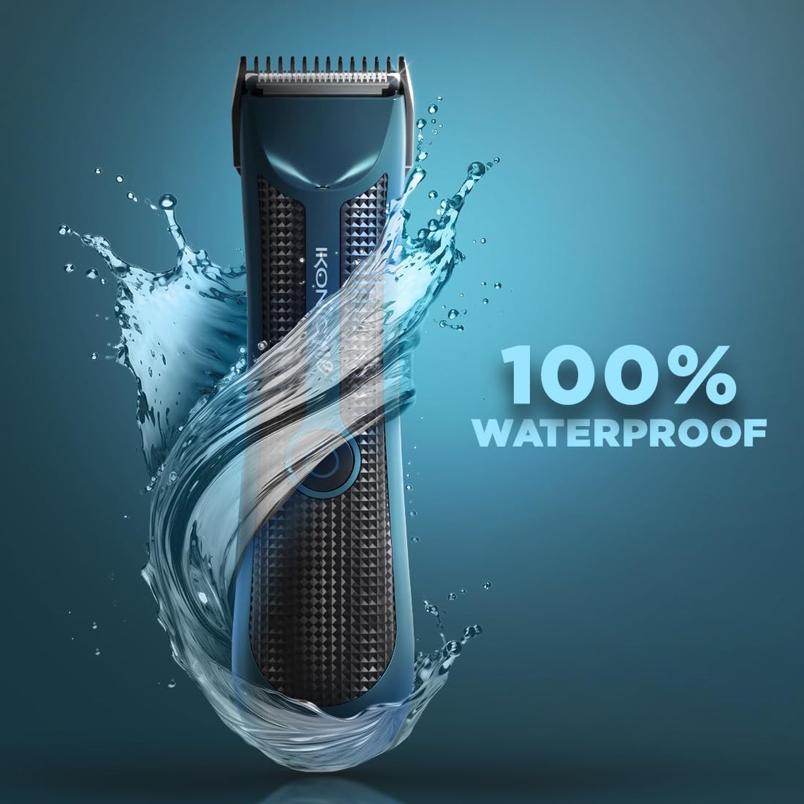 Ikonic Rechargeable Cordless Dry Trimmer for Beard and Body with 3 Length Settings for Men (90mins Runtime, Quick Charging, Blue)_6