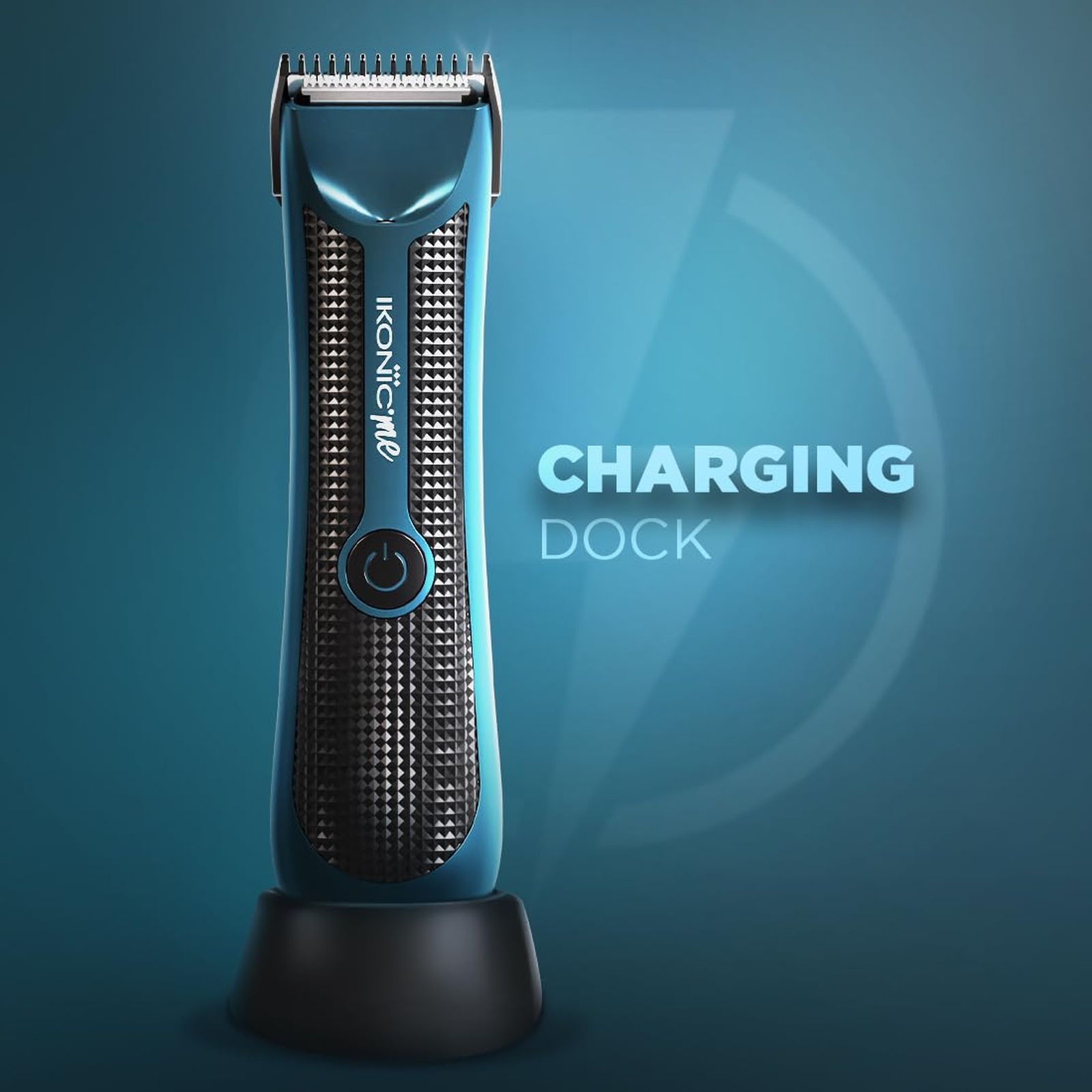 Ikonic Rechargeable Cordless Dry Trimmer for Beard and Body with 3 Length Settings for Men (90mins Runtime, Quick Charging, Blue)_7