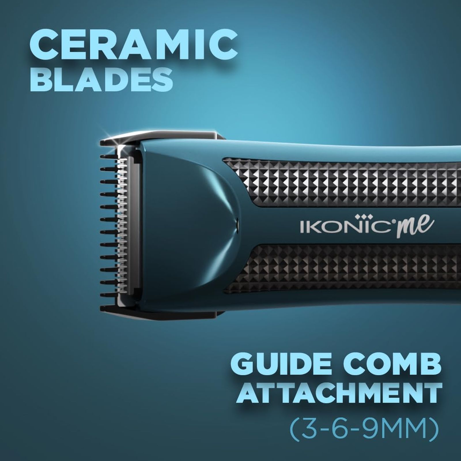 Ikonic Rechargeable Cordless Dry Trimmer for Beard and Body with 3 Length Settings for Men (90mins Runtime, Quick Charging, Blue)_5