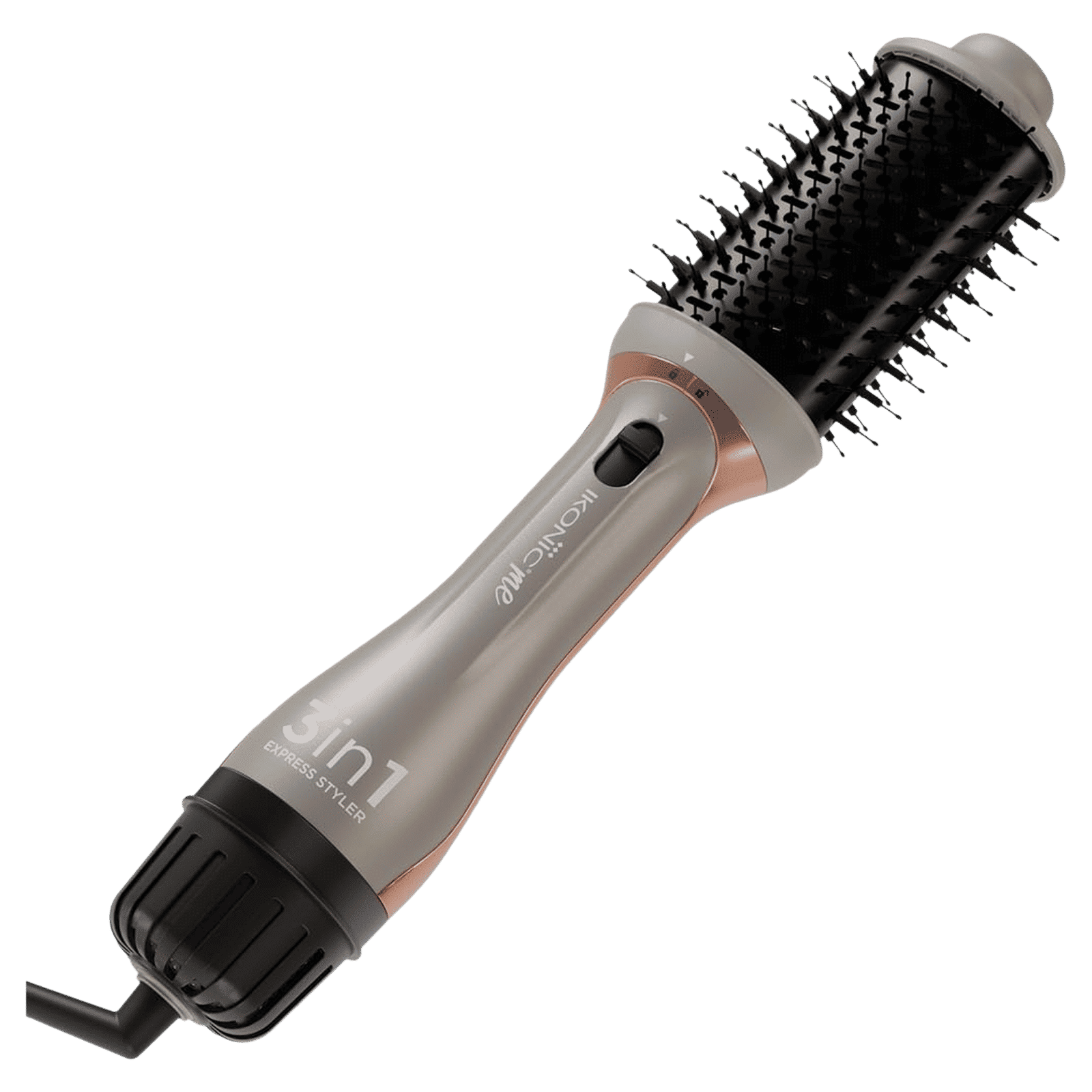 Ikonic Me Express 3-in-1 Hair Styler with Ceramic Titanium Coated Barrel (Innovative Airflow Vents, Grey)_4