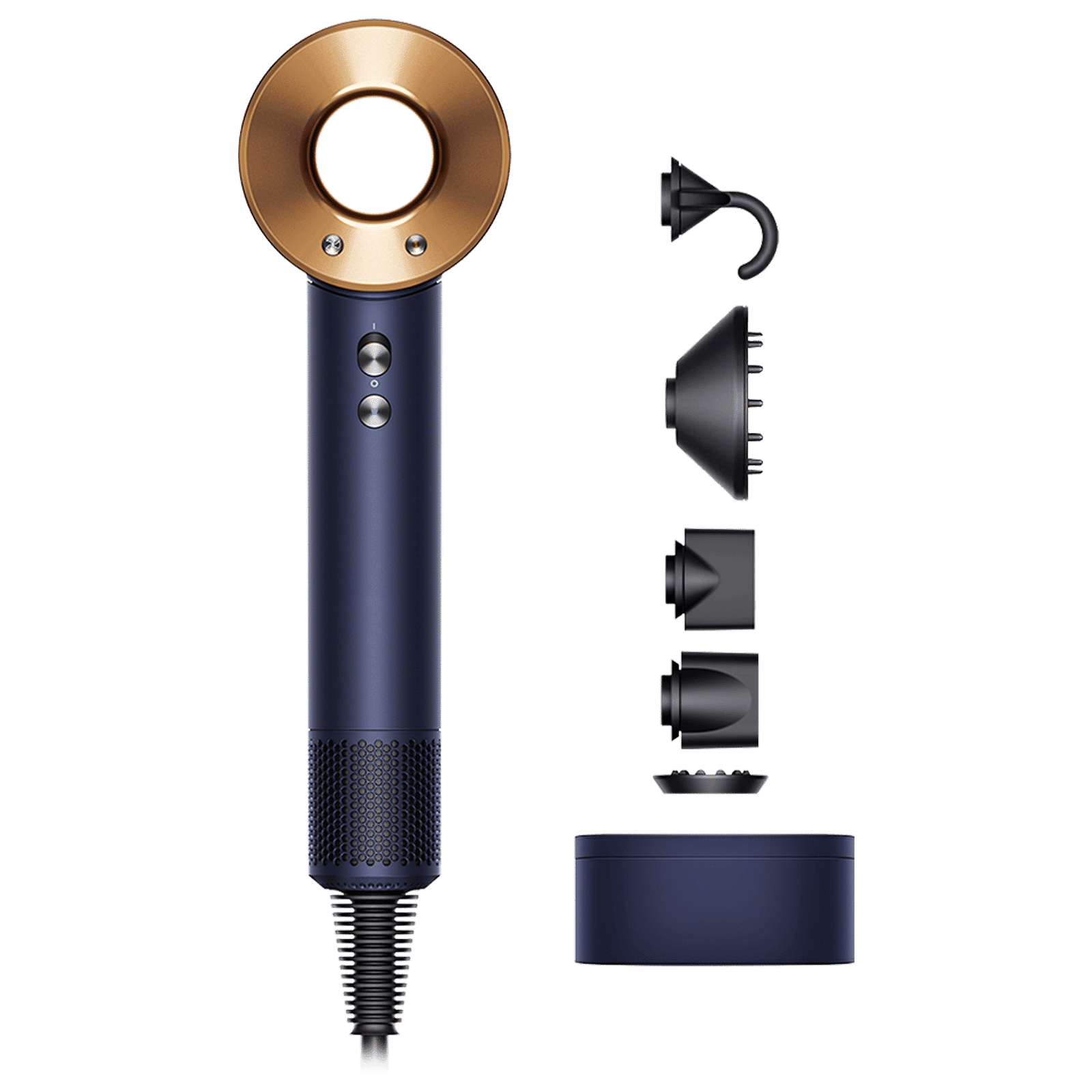 dyson Supersonic Hair Dryer with 4 Heat Settings and Cool Shot (Air Multiplier Technology, Prussian Blue and Rich Copper)_1