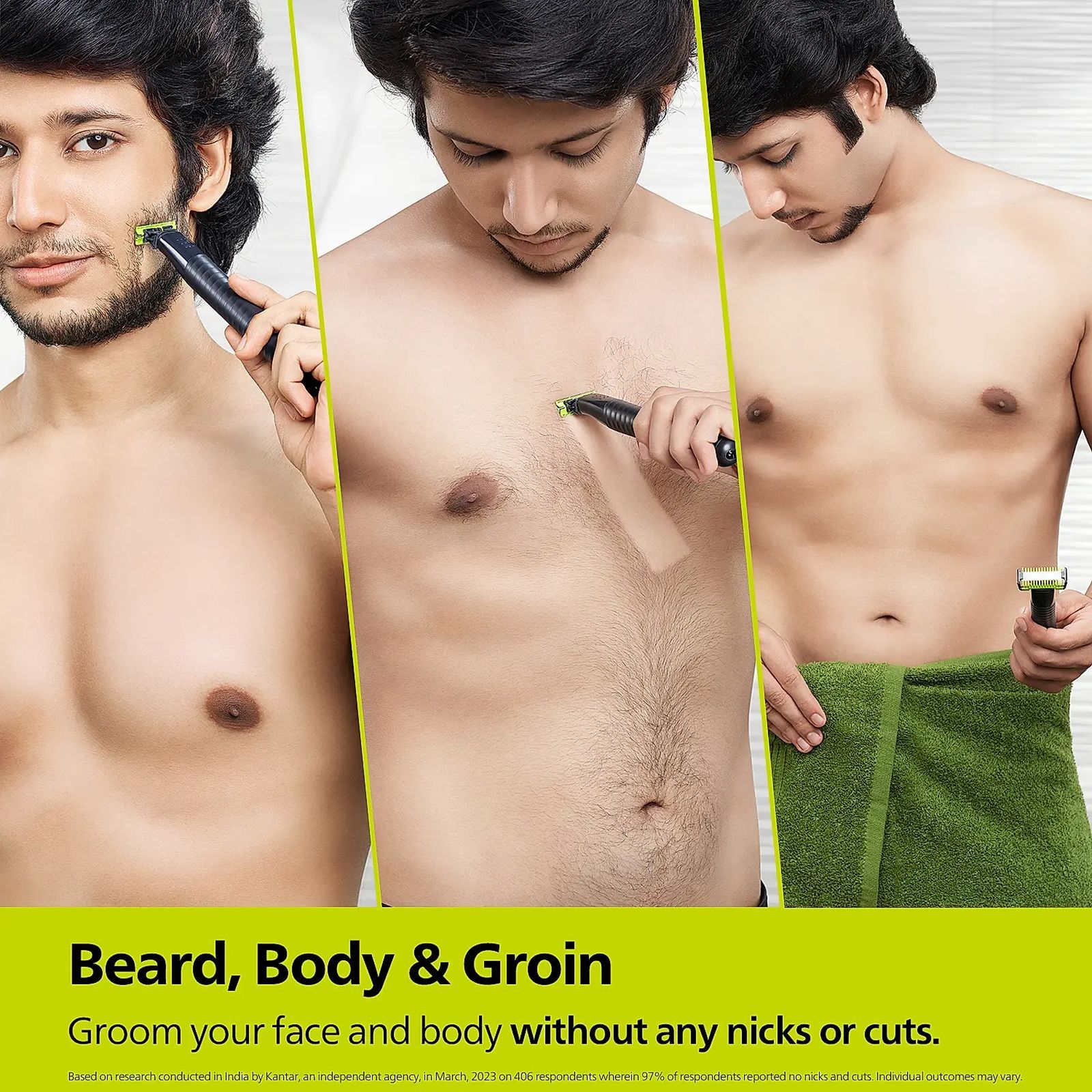 PHILIPS One Blade Rechargeable Cordless Grooming Kit for Face and Body for Men (30mins Runtime, Dual Protection System, Charcoal Gray) PHILIPS One Blade Rechargeable Cordless Grooming Kit for Face and Body for Men (30mins Runtime, Dual Protection System, Charcoal Gray)_5