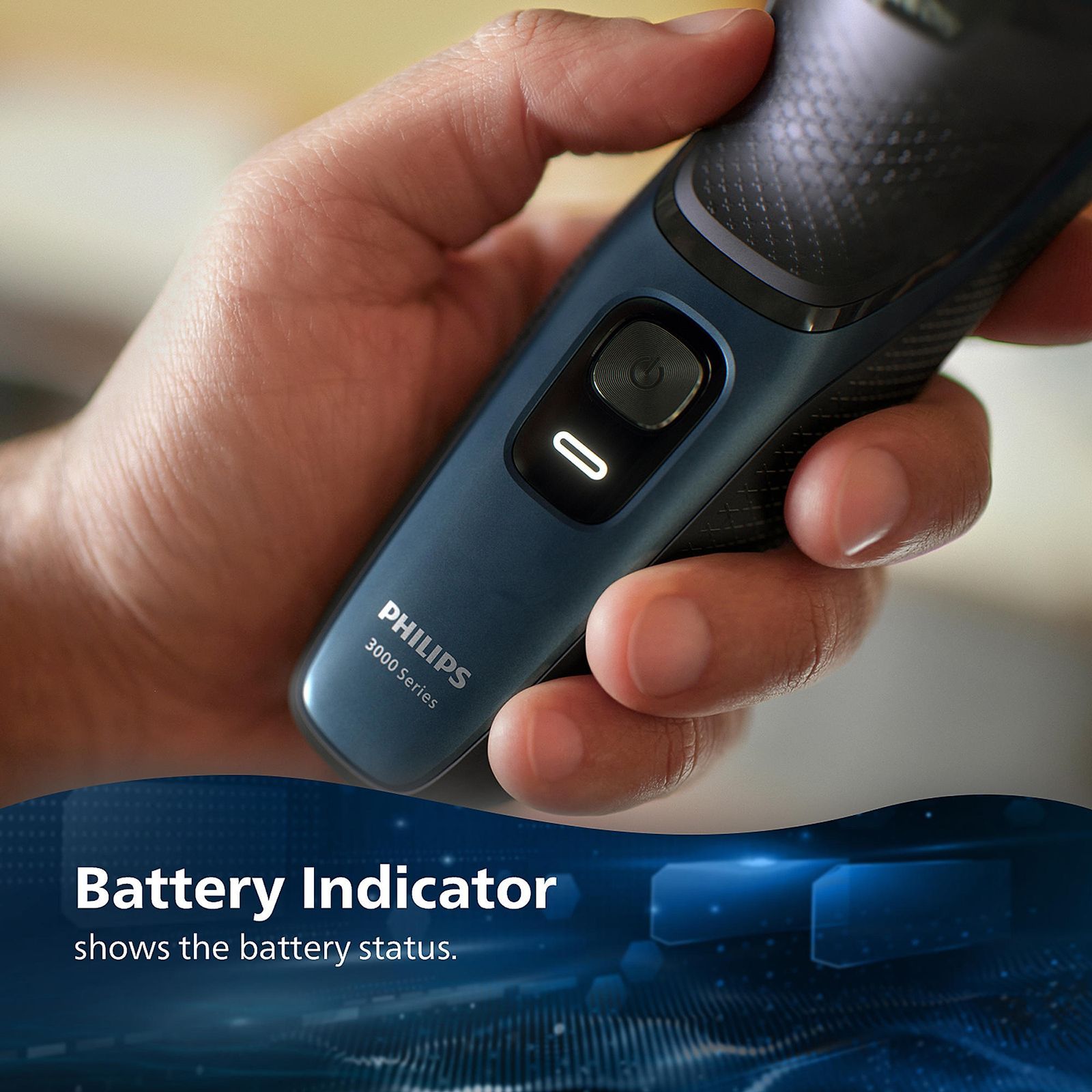 PHILIPS 3000 Series Rechargeable Cordless Shaver for Face for Men (60min Runtime, Skin Protect Technology, Black Silver)_5