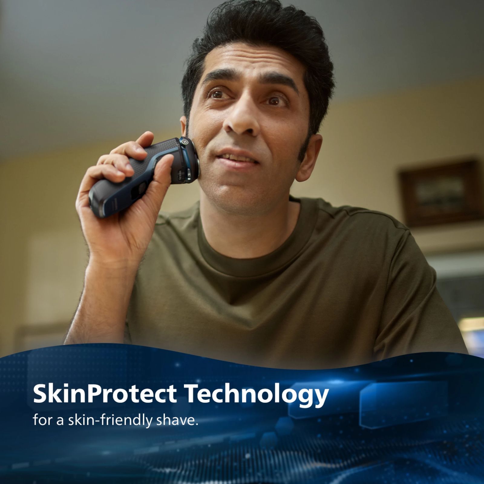 PHILIPS 3000 Series Rechargeable Cordless Shaver for Face for Men (60min Runtime, Skin Protect Technology, Black Silver)_7