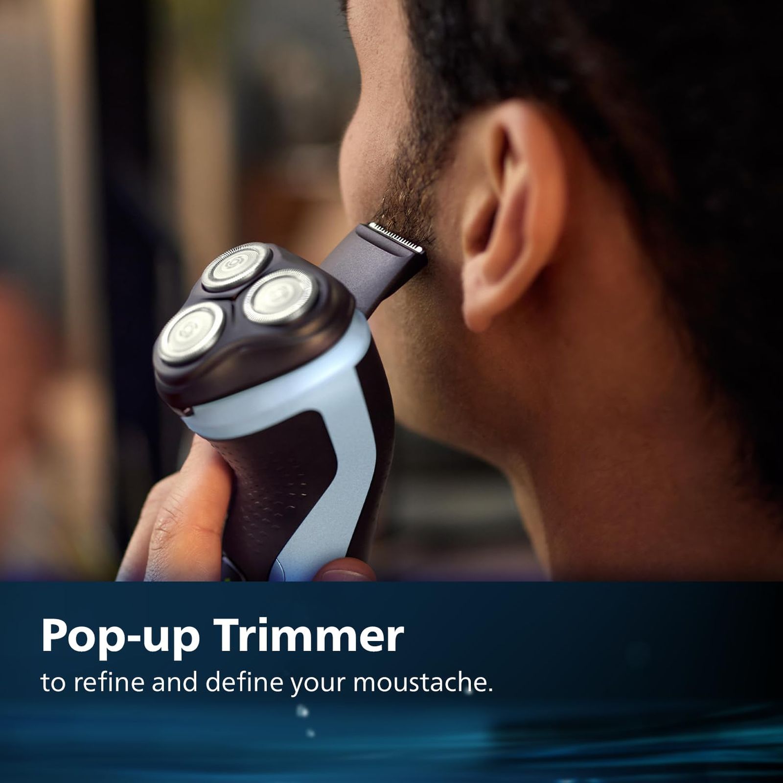 PHILIPS 3 Series Rechargeable Cordless Shaver for Beard for Men (40mins Runtime, 4D Floating Heads, Celestial Blue)_8