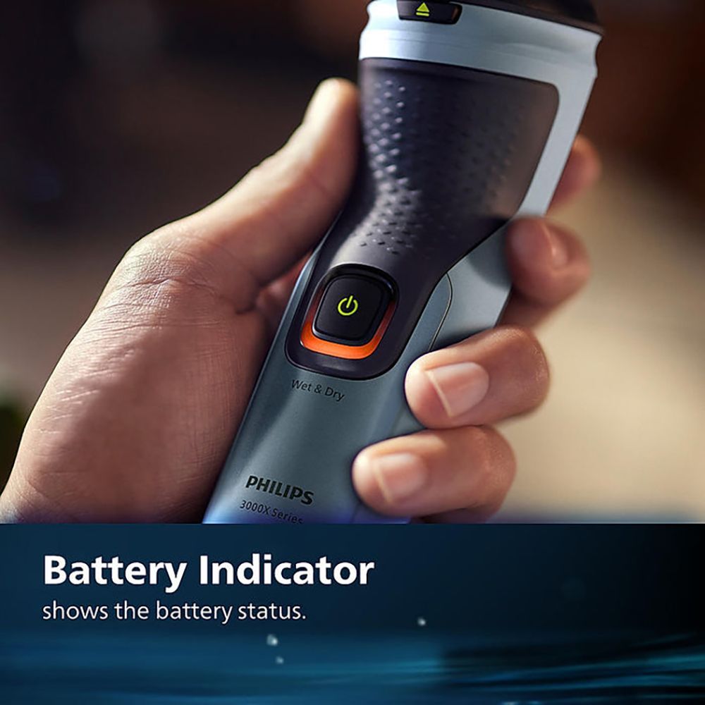 PHILIPS 3 Series Rechargeable Cordless Shaver for Beard for Men (40mins Runtime, 4D Floating Heads, Celestial Blue)_12