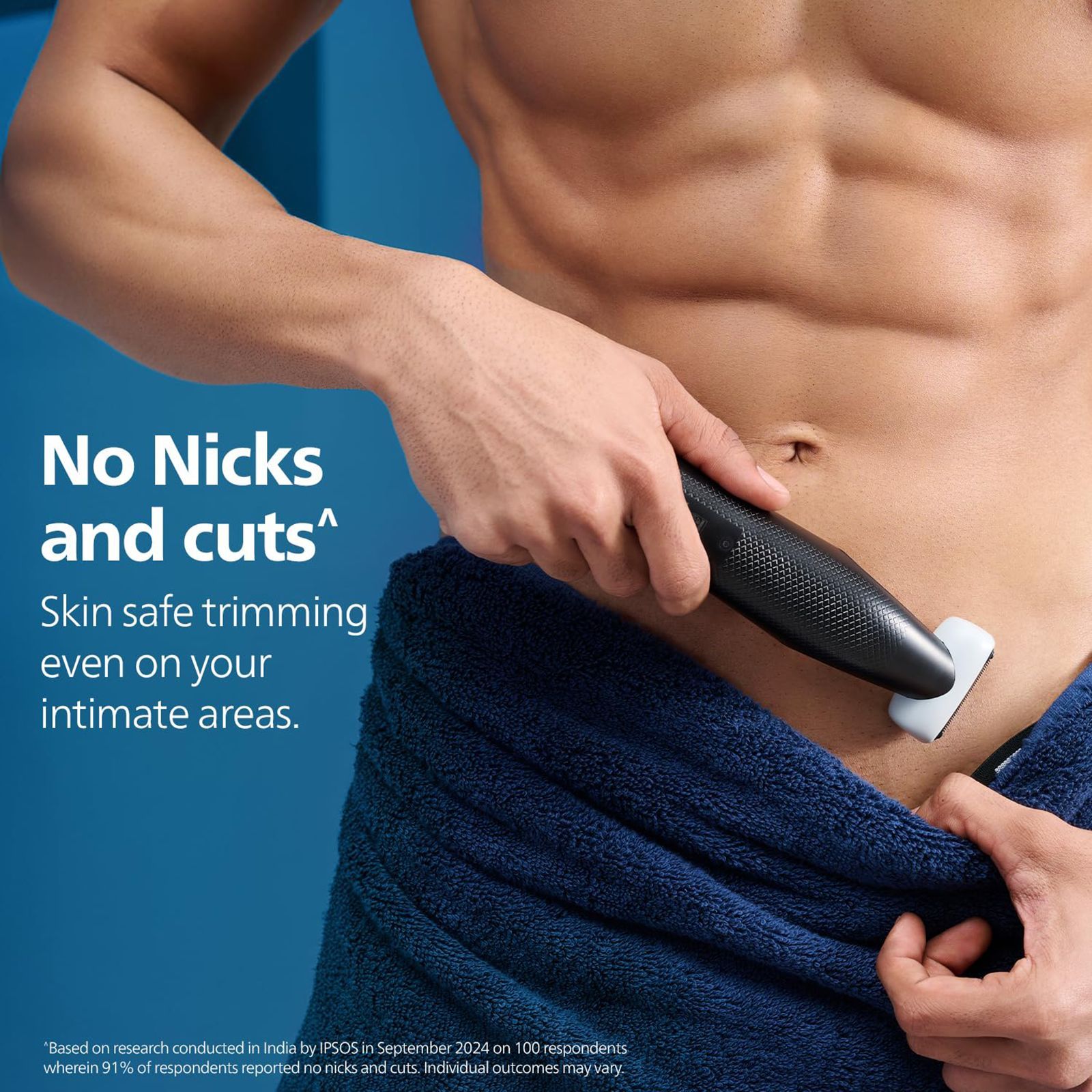 PHILIPS 3 Series Rechargeable Cordless Grooming Kit for Body & Intimate Area for Men (40mins Runtime, Contour Following 2D Technology, Grey)_9