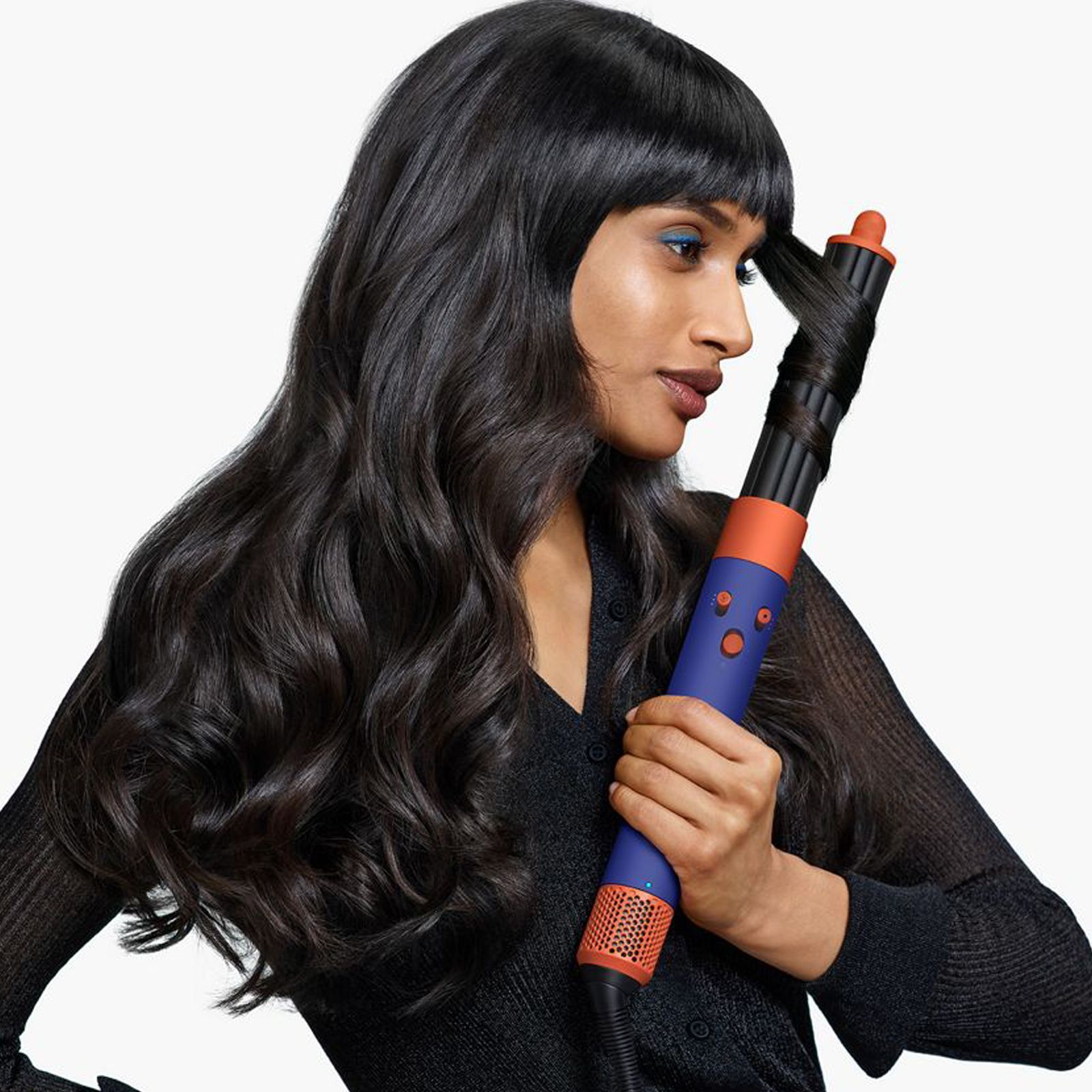 dyson Airwrap id Hair Styler with No Heat Damage (Bluetooth Enabled, Vinca Blue and Topaz)_5