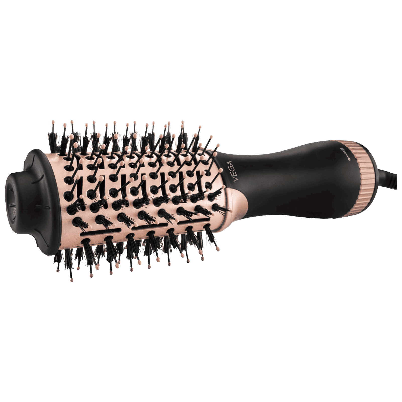 VEGA LitStyle L3 Hair Dryer Brush with 3 Heat Settings (Tourmaline Ceramic Coated Barrel, Black and Gold)_1