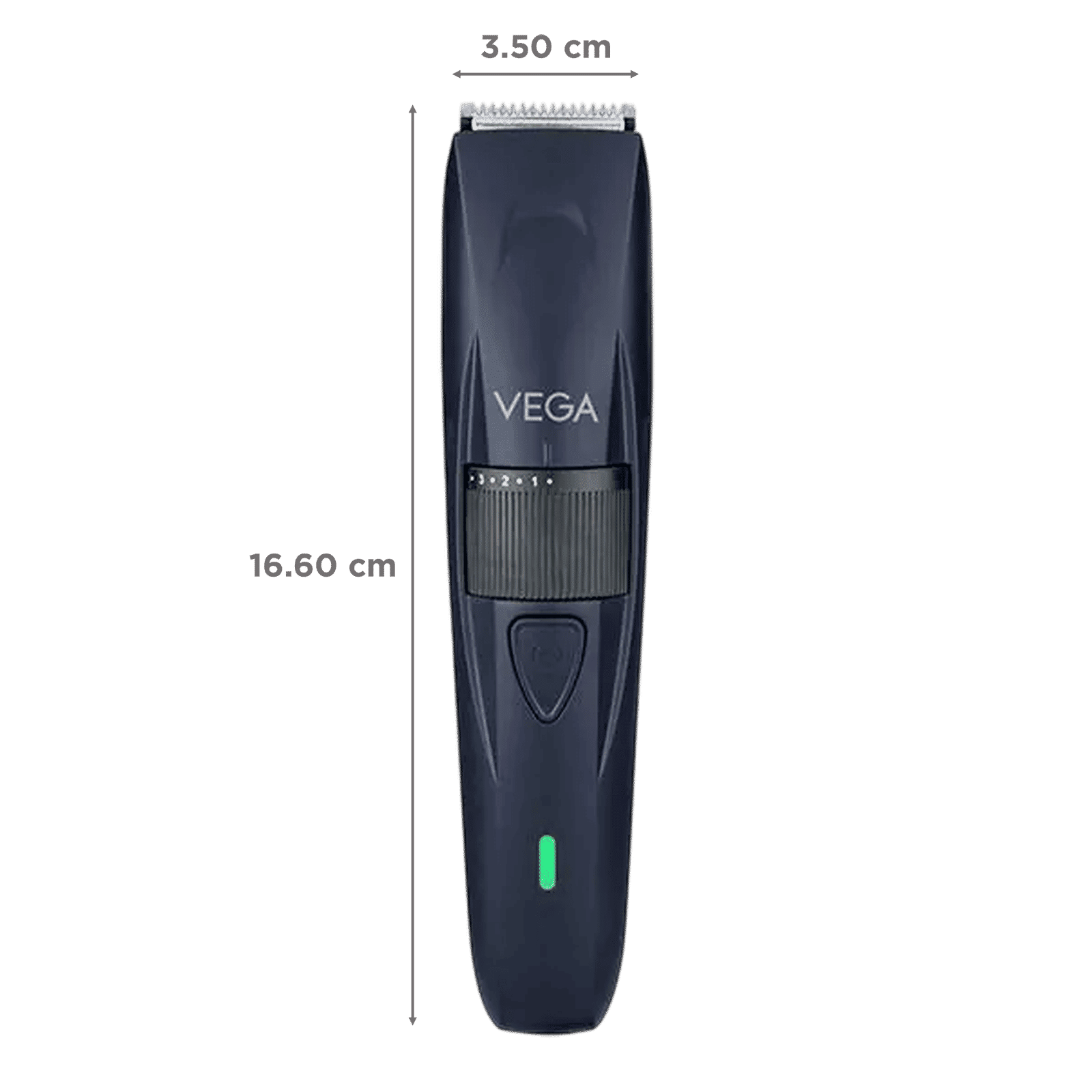 VEGA TurboOne Rechargeable Cord and Cordless Dry Trimmer for Beard with 40 Length Settings for Men (90mins Runtime, Ergonomically designed, Blue) VEGA TurboOne Rechargeable Cord and Cordless Dry Trimmer for Beard with 40 Length Settings for Men (90mins Runtime, Ergonomically designed, Blue)_2