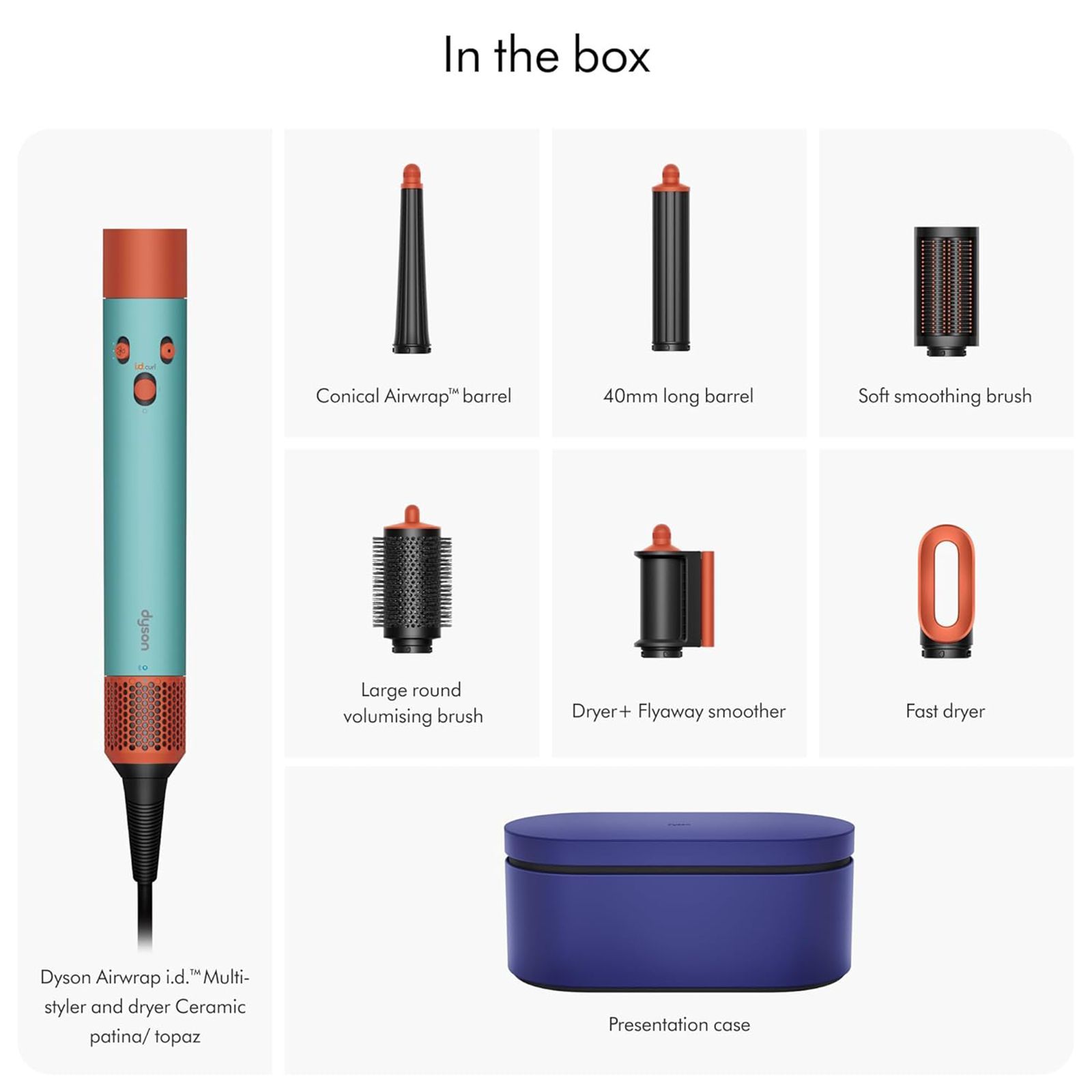 dyson Airwrap id 2-in-1 Multi Styler and dryer with Bluetooth Supported (Ceramic Patina and Topaz Orange)_8