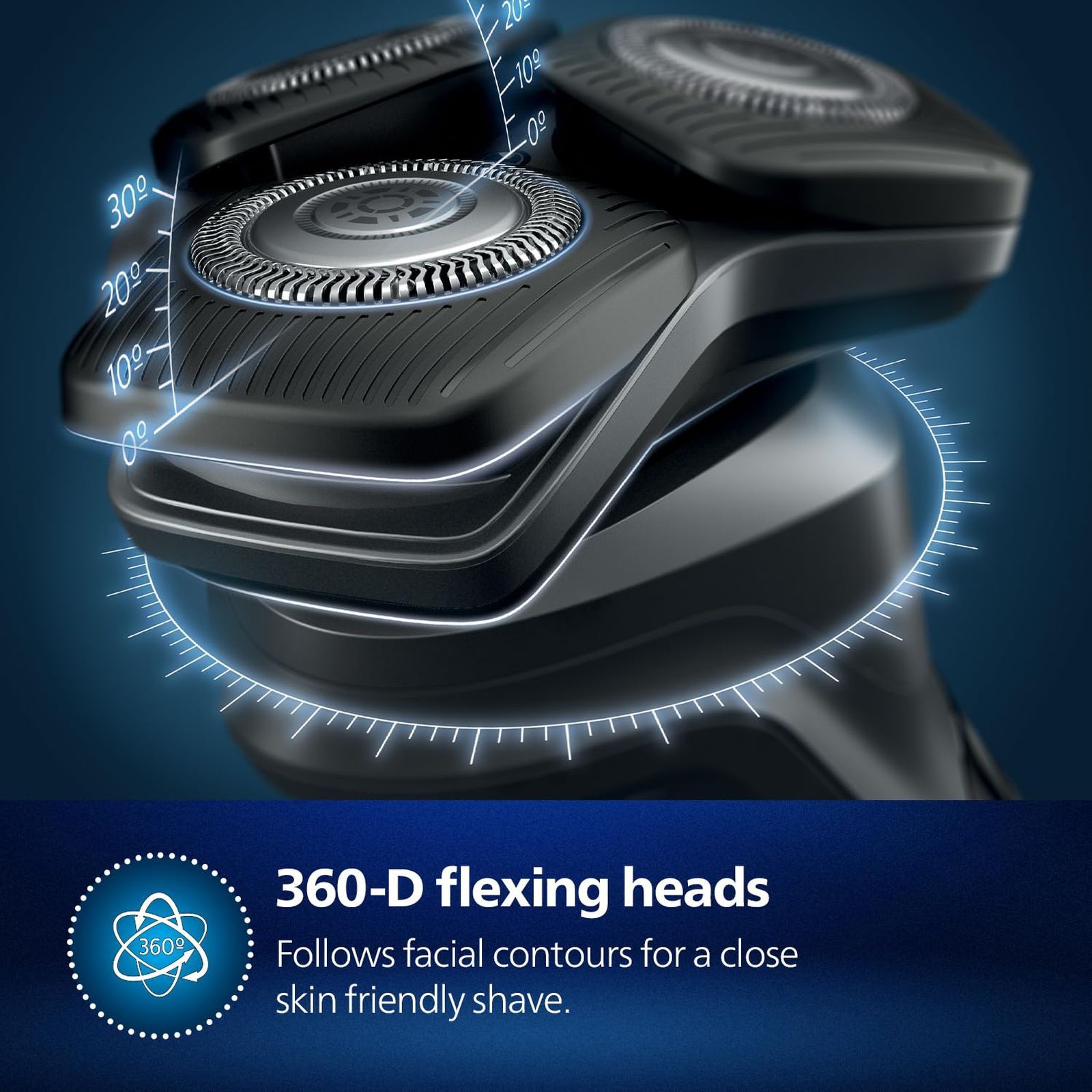 PHILIPS 5000 Series Rechargeable Cordless Shaver for Face for Men (60mins Runtime, SkinIQ Technology, Blue) PHILIPS 5000 Series Rechargeable Cordless Shaver for Face for Men (60mins Runtime, SkinIQ Technology, Blue)_7