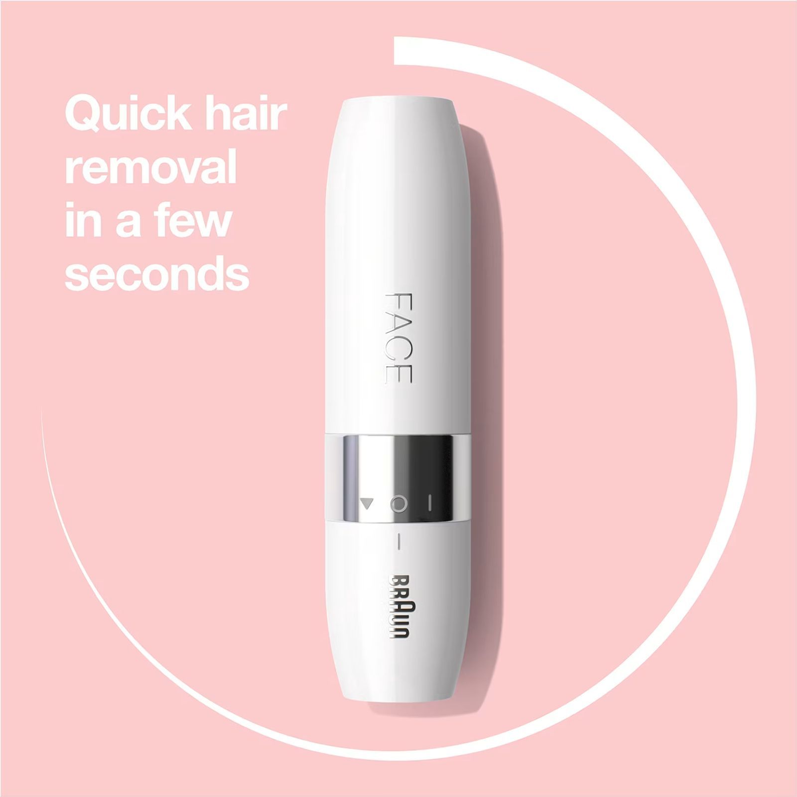 BRAUN FS1000 Cordless Wet & Dry Trimmer for Upper Lips, Chin & Cheeks for Women (With Smart light, White)_9