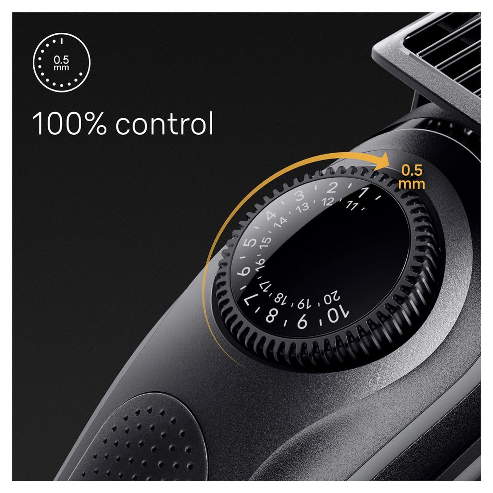 BRAUN Series 5 Rechargeable Cordless Wet & Dry Trimmer for Beard & Moustache with 39 Length Settings for Men (100 Minutes Runtime, Quick Charging, Black)_6