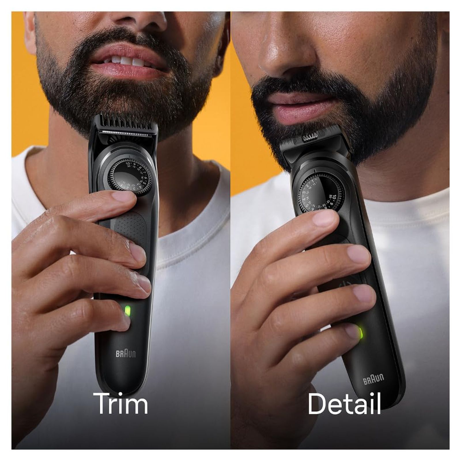 BRAUN Series 5 Rechargeable Cordless Wet & Dry Trimmer for Beard & Moustache with 39 Length Settings for Men (100 Minutes Runtime, Quick Charging, Black)_4
