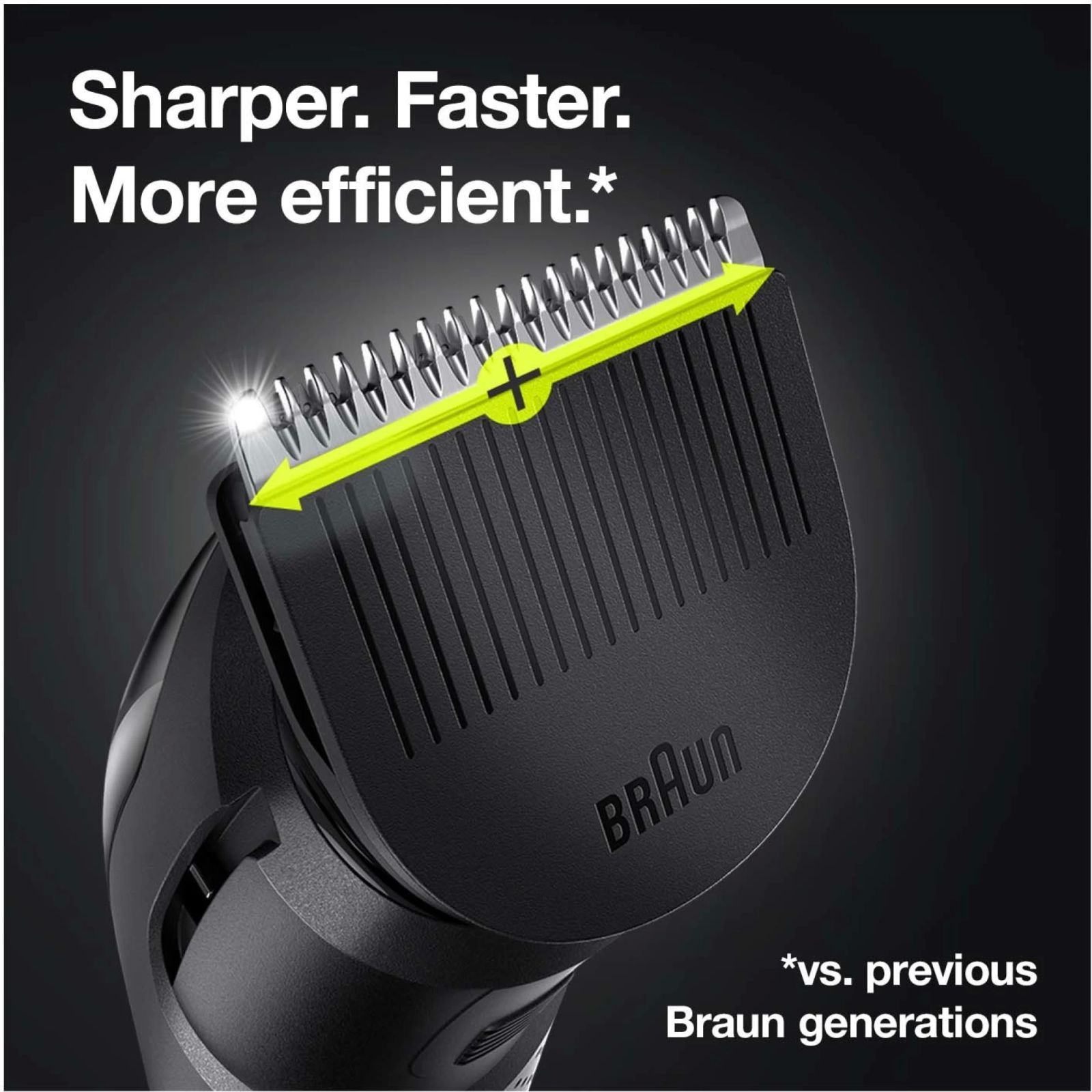 BRAUN MGK5380 9-in-1 Rechargeable Cordless Grooming Kit for Face, Hair, Ear, Nose & Body for Men (100mins Runtime, Quick Charging, Black)_5