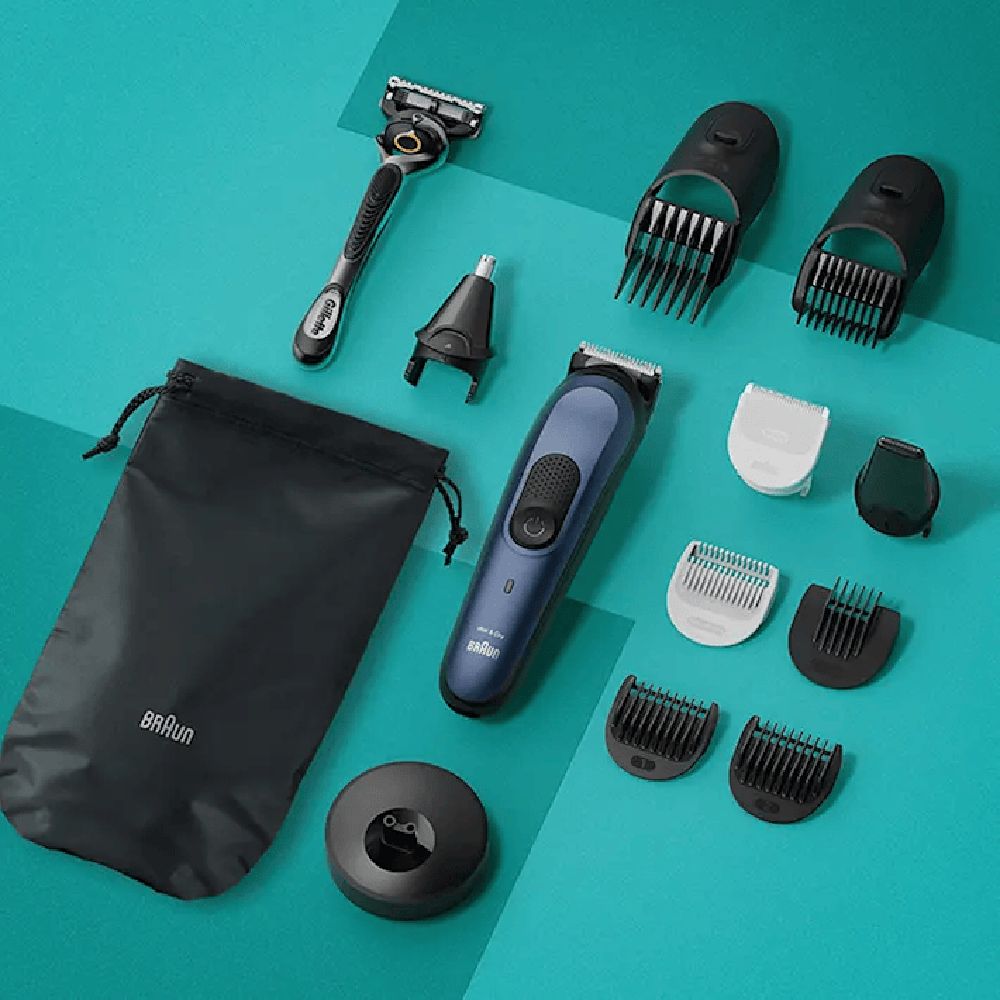 Braun Series 7 11-in-1 Rechargeable Cordless Grooming Kit for Hair, Beard, Body, Ear, Nose & Intimate Areas for Men (100mins Runtime, AutoSense Technology, Blue) Braun Series 7 11-in-1 Rechargeable Cordless Grooming Kit for Hair, Beard, Body, Ear, Nose & Intimate Areas for Men (100mins Runtime, AutoSense Technology, Blue)_3