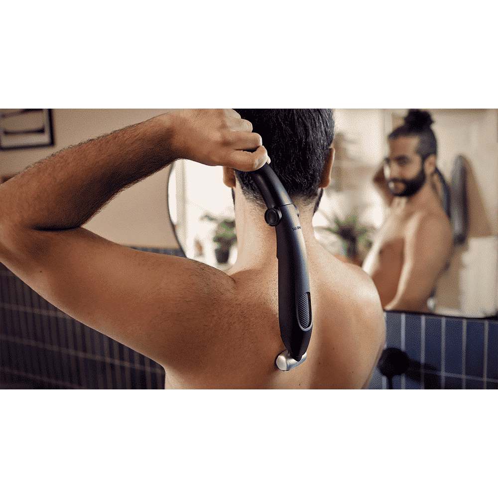 PHILIPS Bodygroom Series 5000 Rechargeable Cordless Body Groomer for Back, Body, Underarms, Intimate Areas for Men (60mins Runtime, Skin Protect Technology, Black & Silver)_10