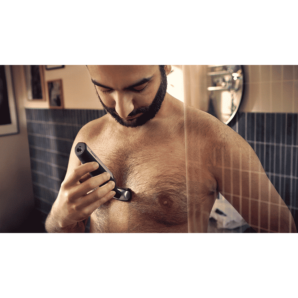 PHILIPS Bodygroom Series 5000 Rechargeable Cordless Body Groomer for Back, Body, Underarms, Intimate Areas for Men (60mins Runtime, Skin Protect Technology, Black & Silver)_11