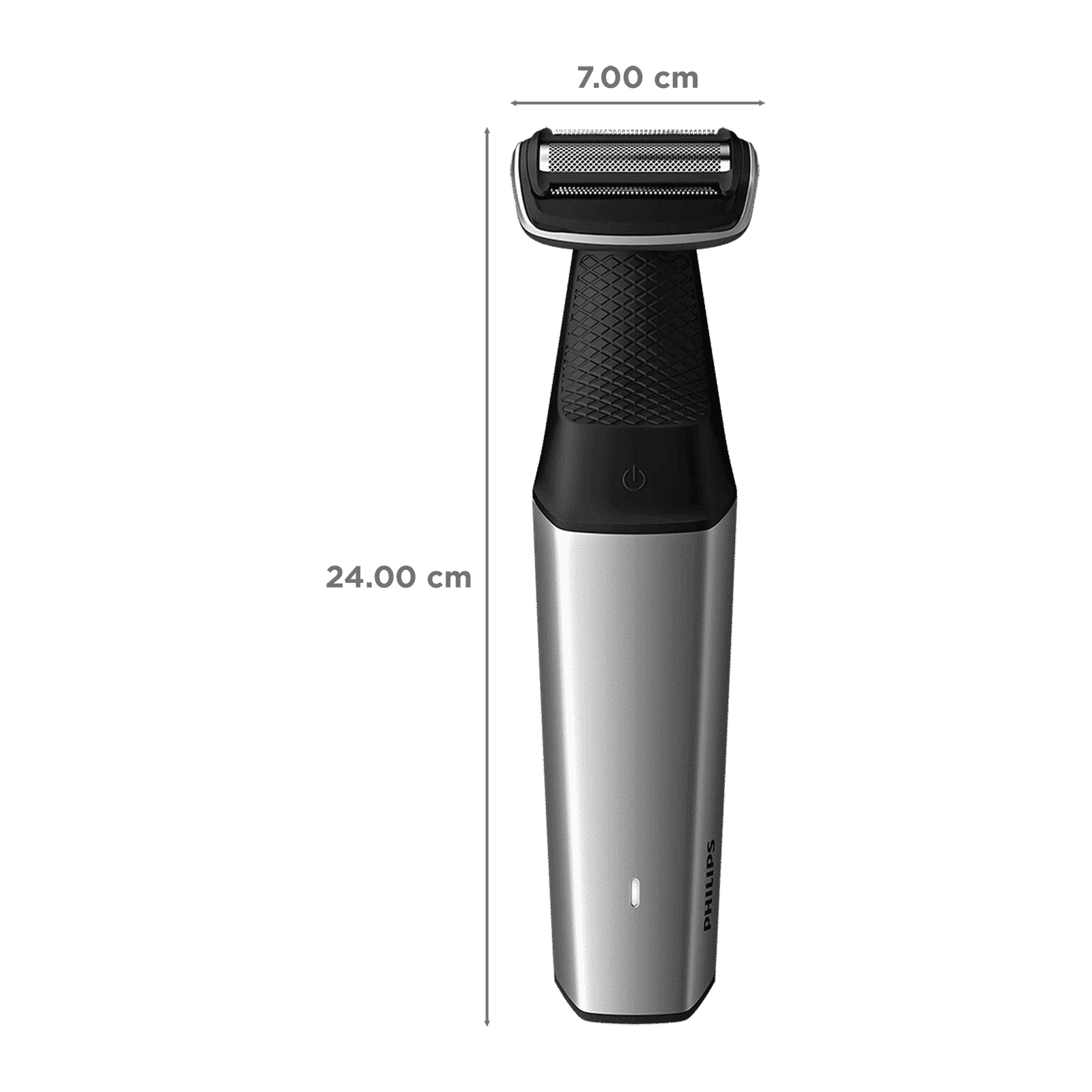 PHILIPS Bodygroom Series 5000 Rechargeable Cordless Body Groomer for Back, Body, Underarms, Intimate Areas for Men (60mins Runtime, Skin Protect Technology, Black & Silver)_2