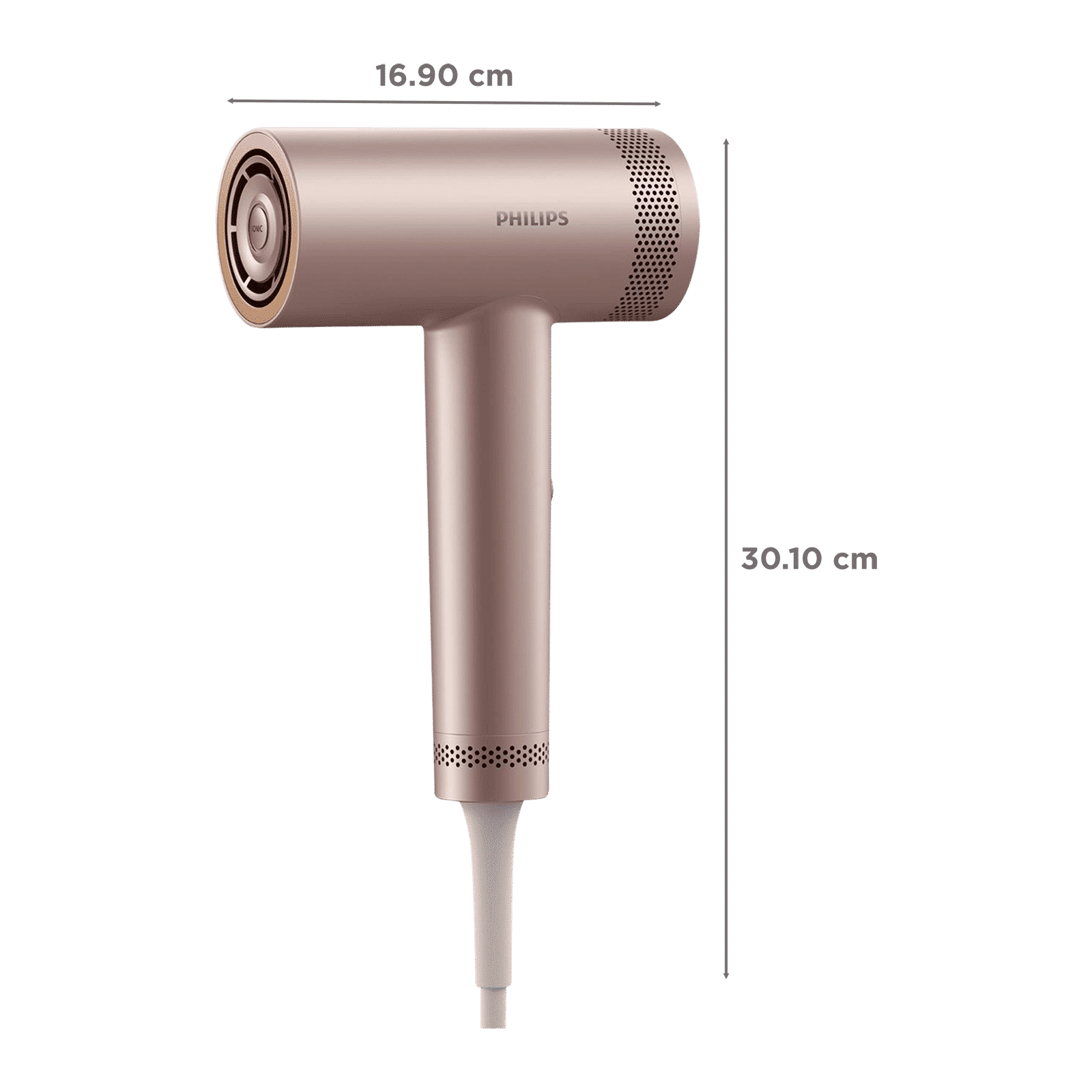 PHILIPS 8000 Series Hair Dryer with 2 Heat Settings & Cool Air Throw (ThermoShield Advanced Technology, Rose Champagne)_2