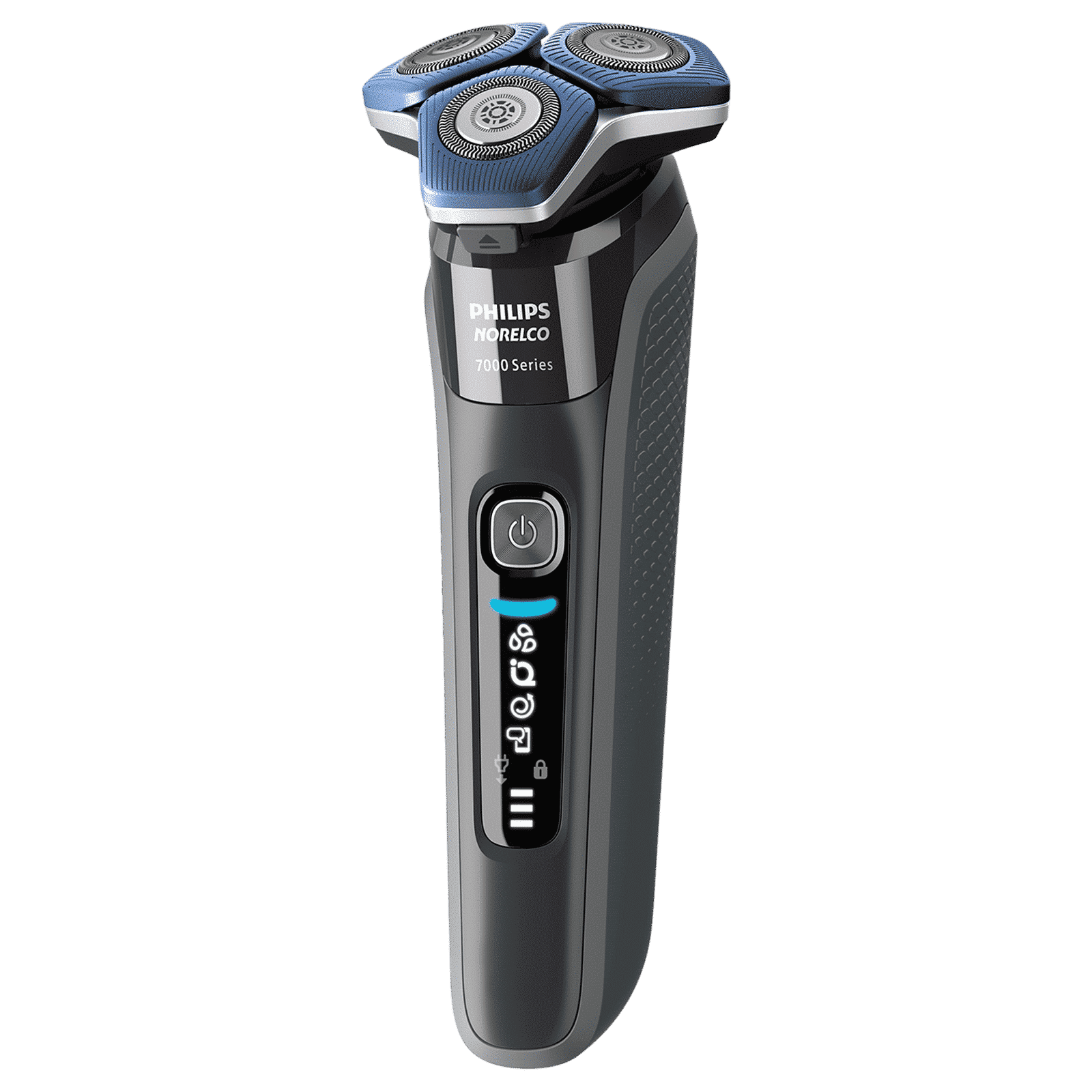 PHILIPS 7000 Series Rechargeable Cordless Shaver for Face for Men (60mins Runtime, SkinIQ Technology, Dark Chrome)_5